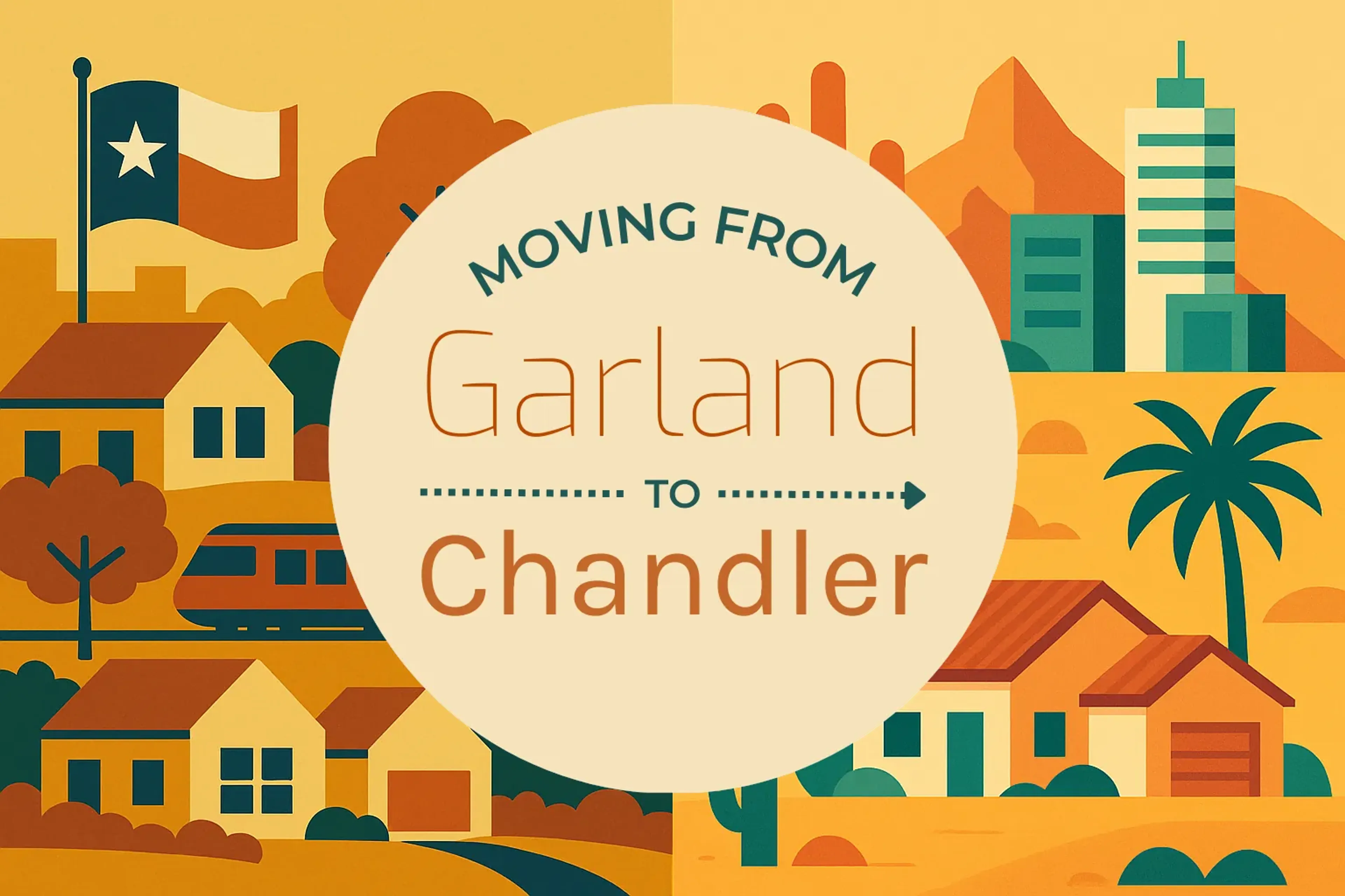 Side-by-side comparison of Garland to Chandler moving companies