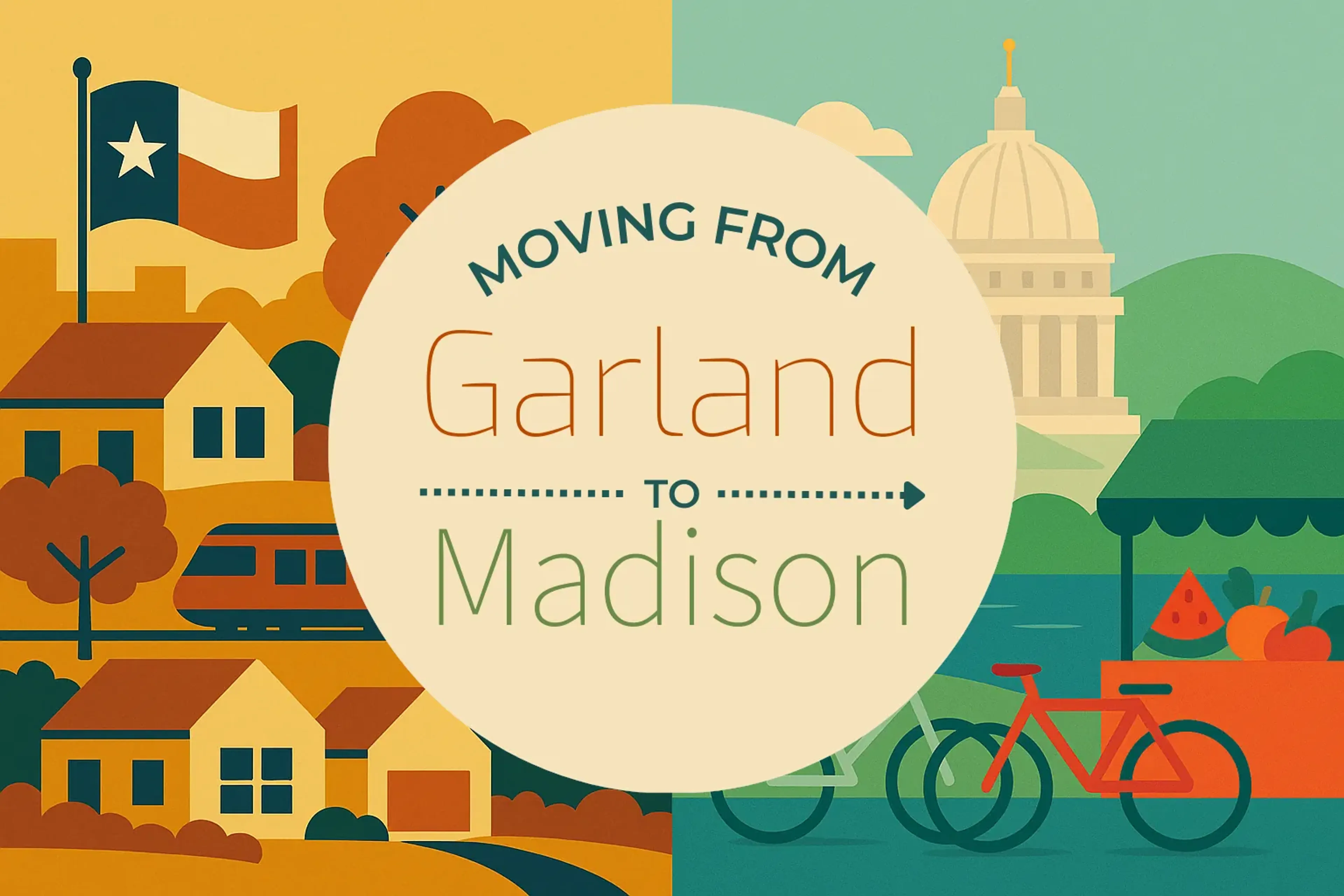 Side-by-side comparison of Garland to Madison moving companies