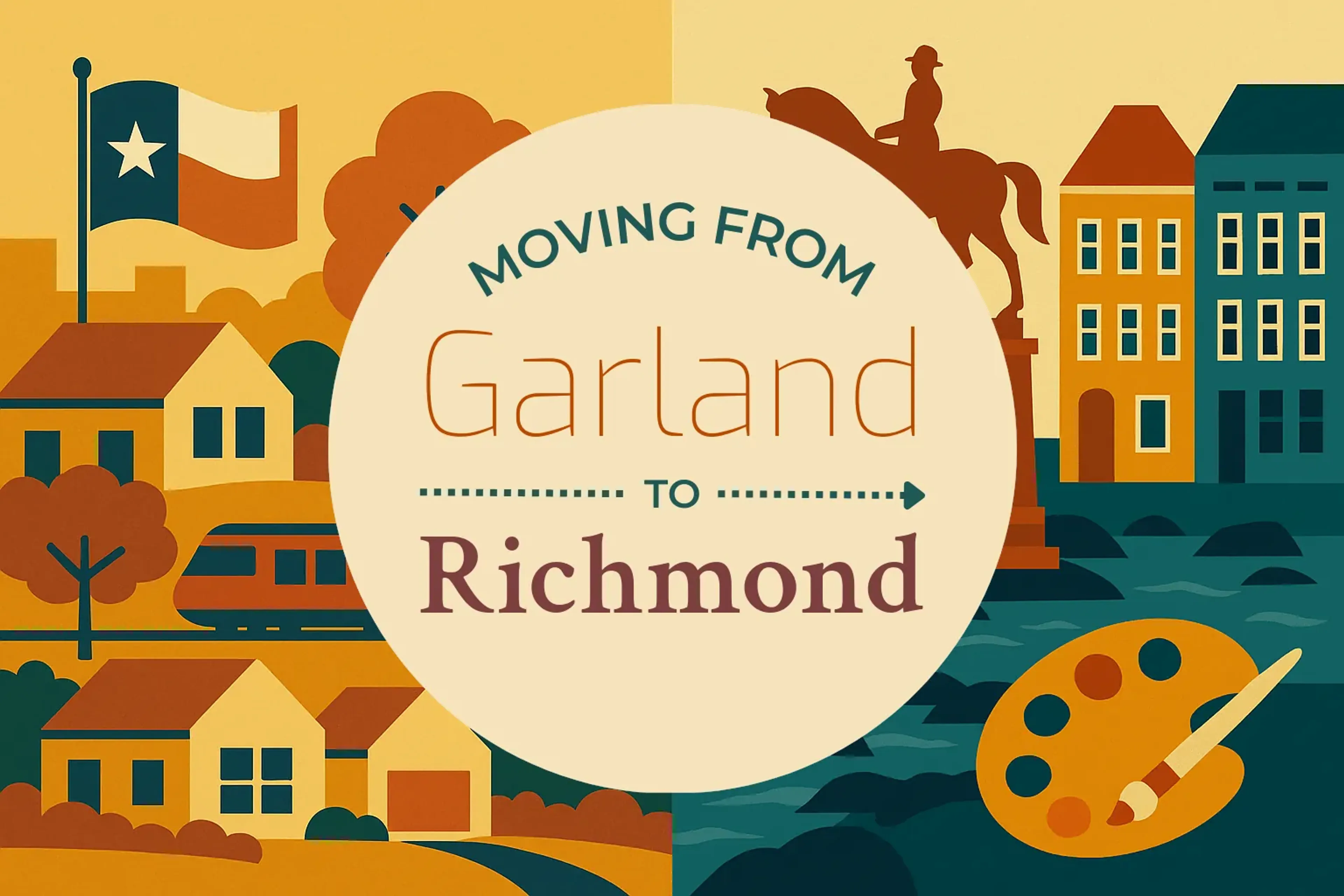 Side-by-side comparison of Garland to Richmond moving companies