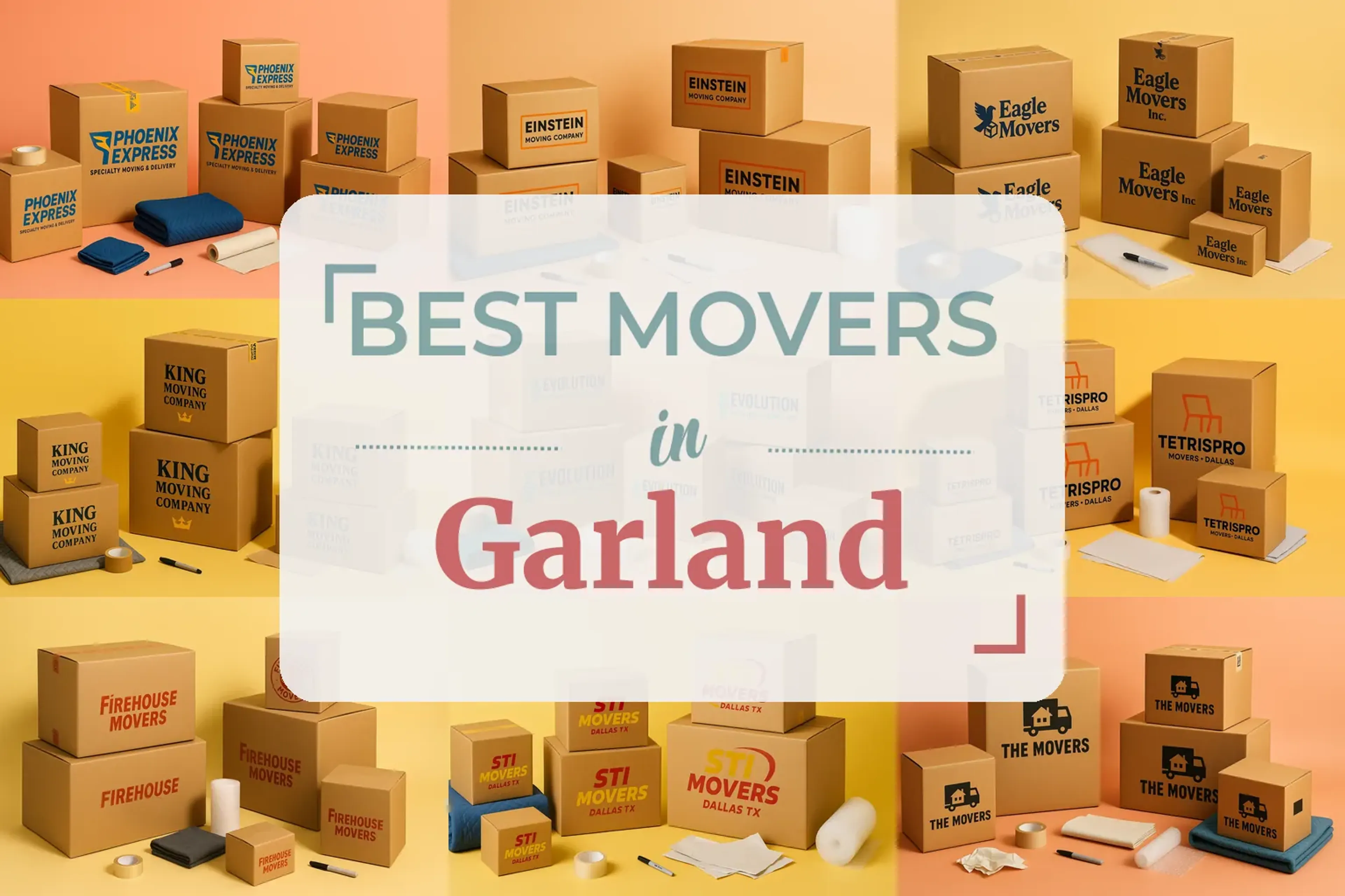 Side-by-side comparison of Garland moving companies