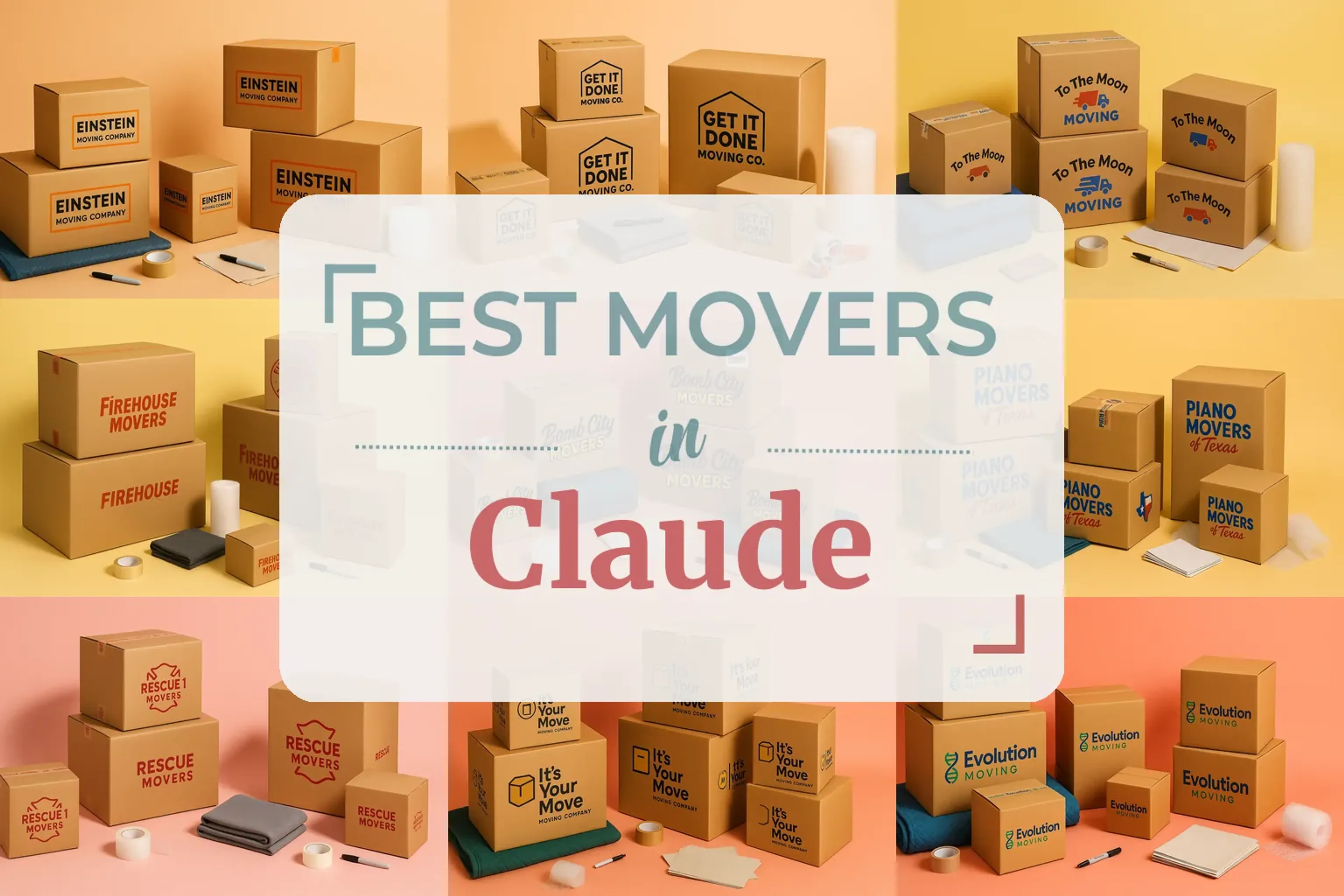 Side-by-side comparison of Claude moving companies