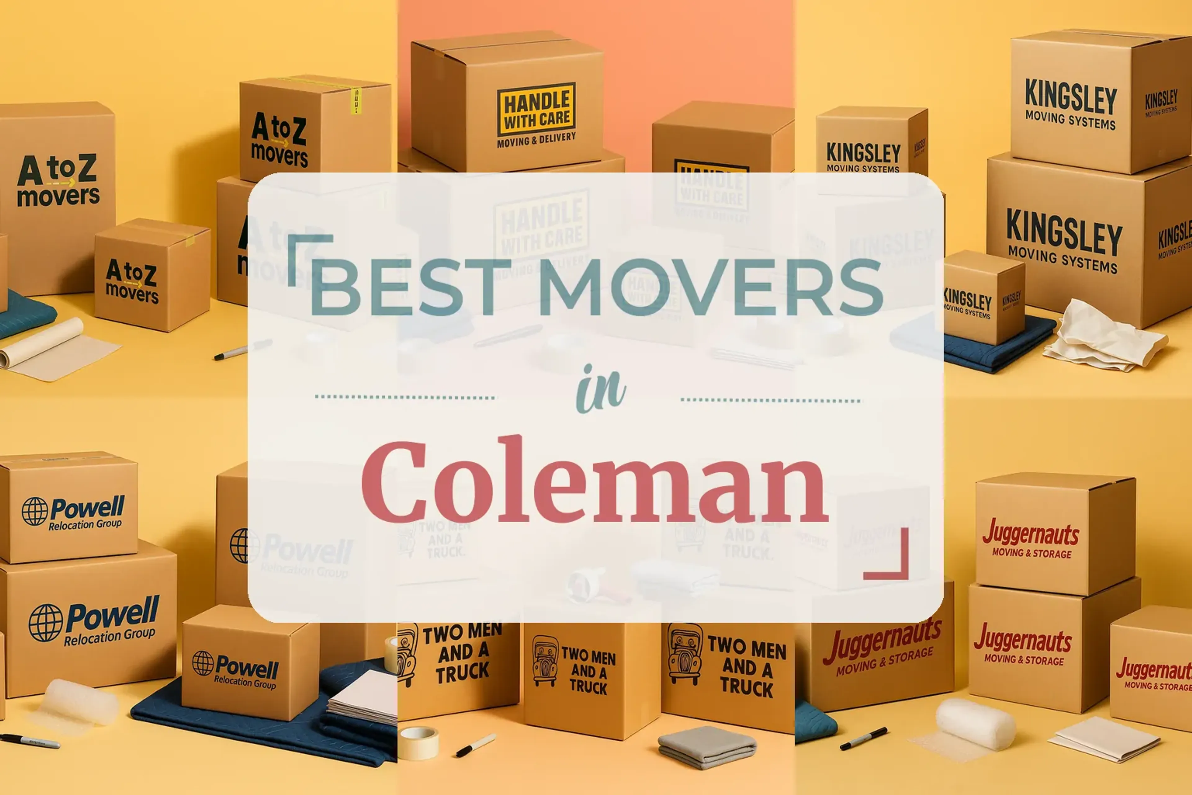 Side-by-side comparison of Coleman moving companies