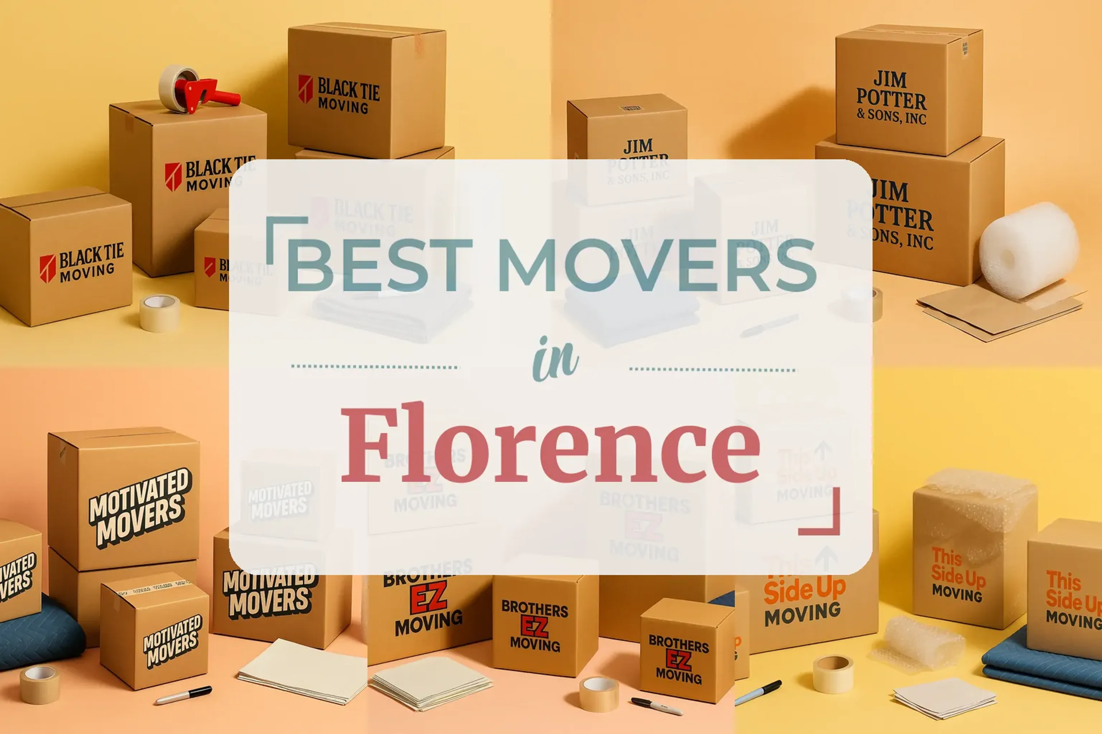 Side-by-side comparison of Florence moving companies