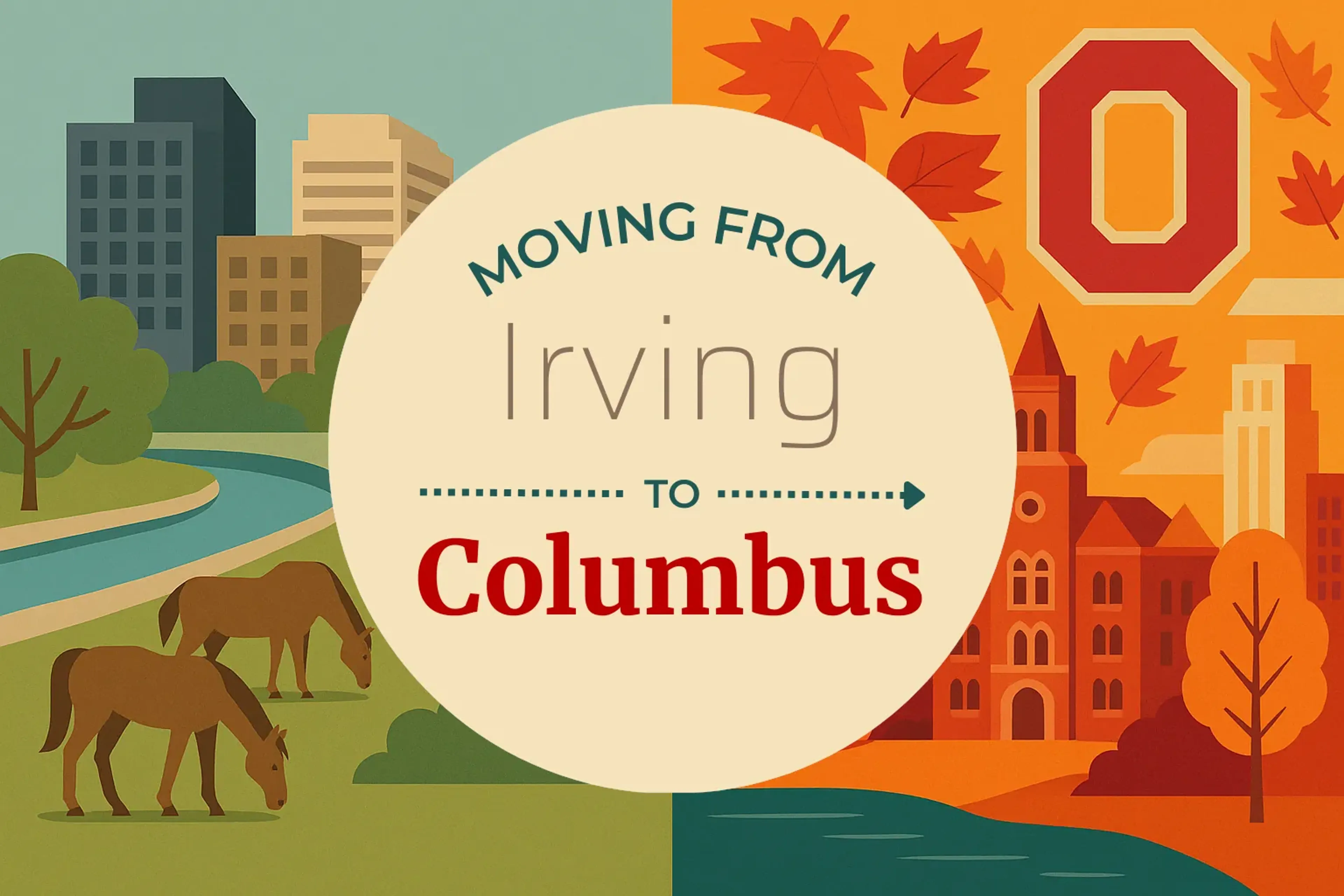 Side-by-side comparison of Irving to Columbus moving companies