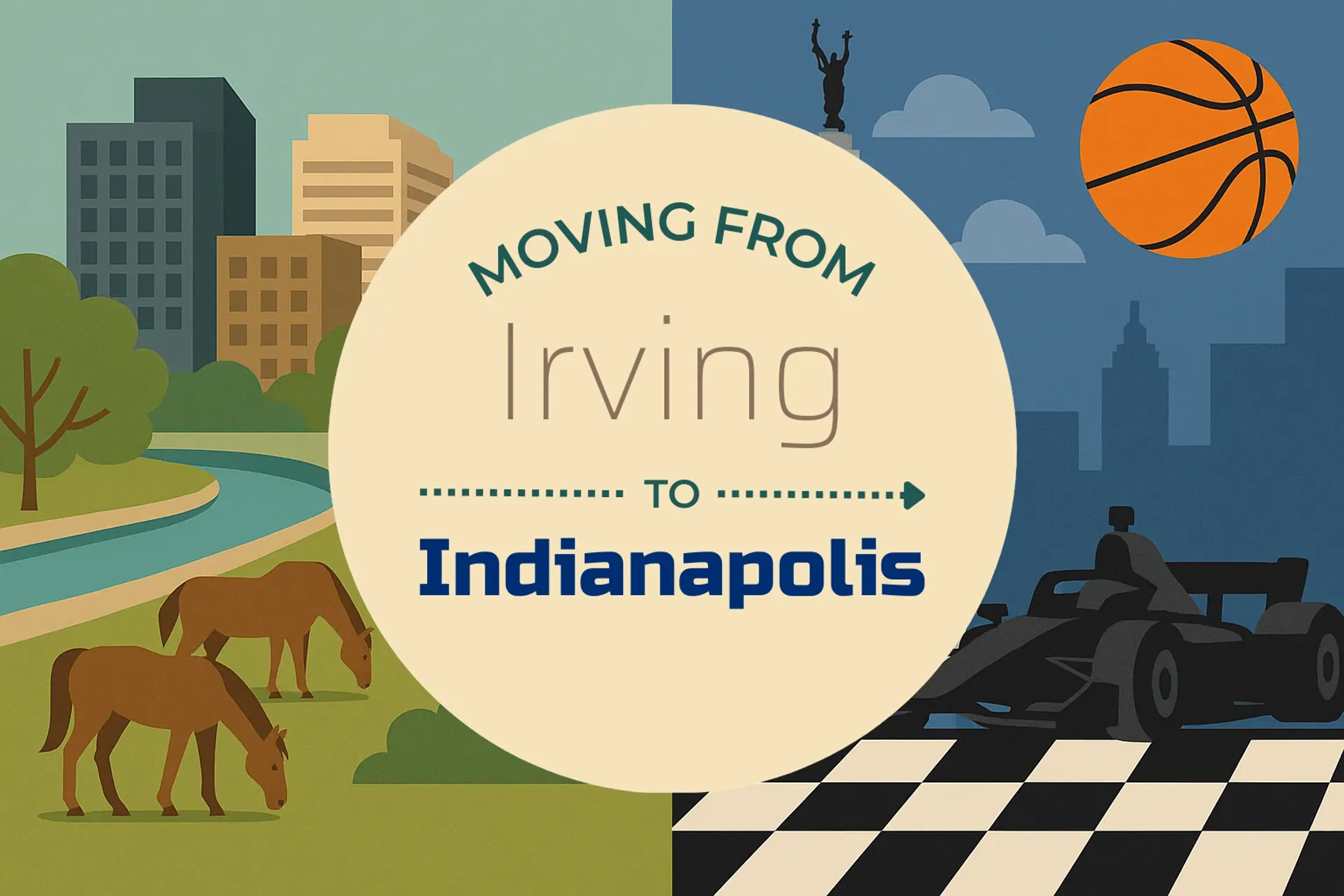 Side-by-side comparison of Irving to Indianapolis moving companies
