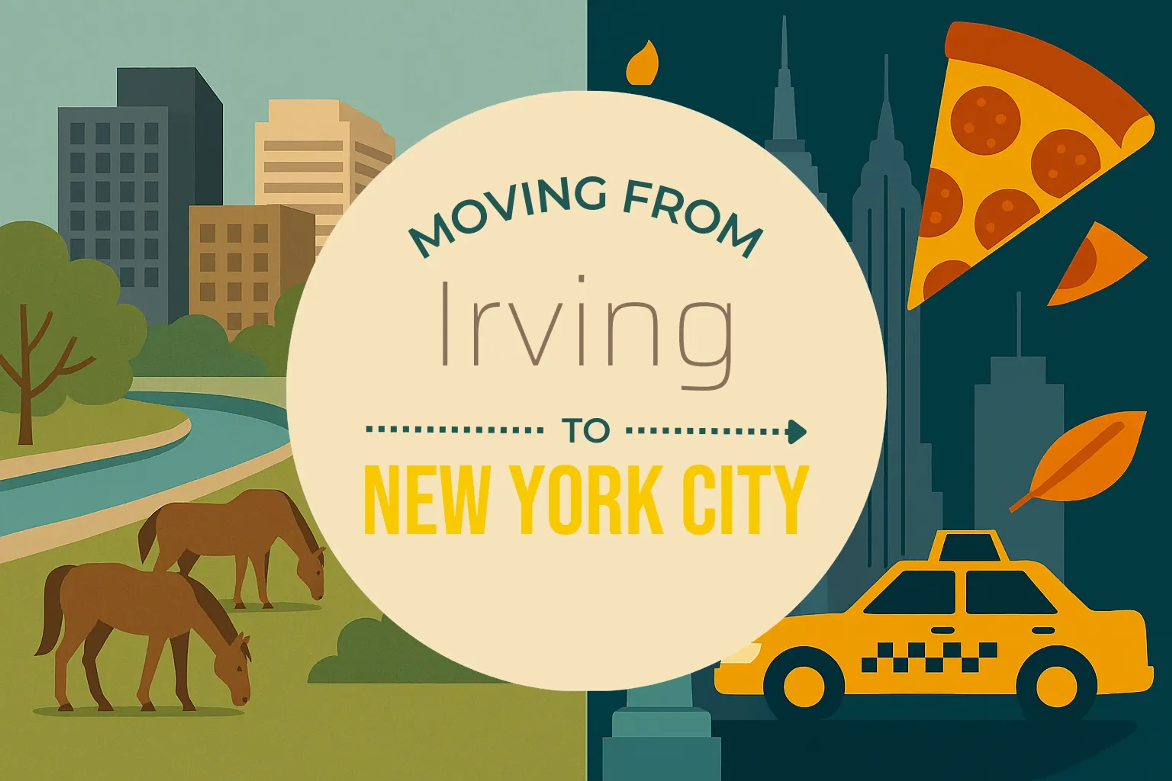 Side-by-side comparison of Irving to New York City moving companies