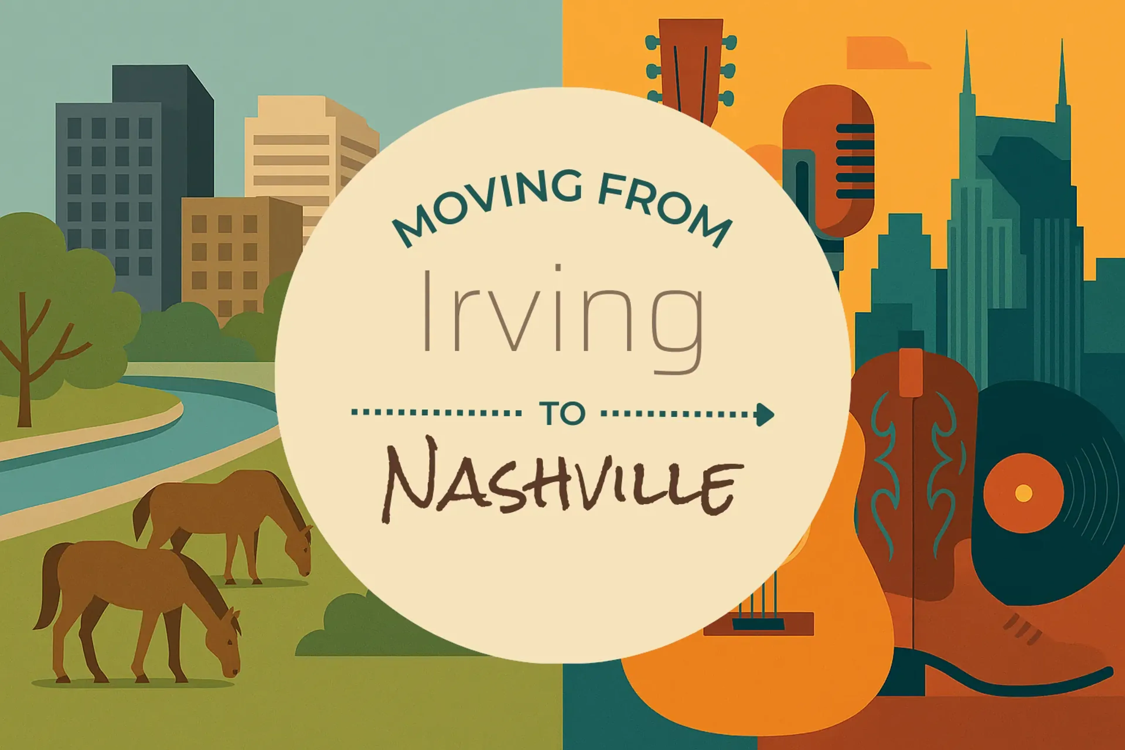 Side-by-side comparison of Irving to Nashville moving companies