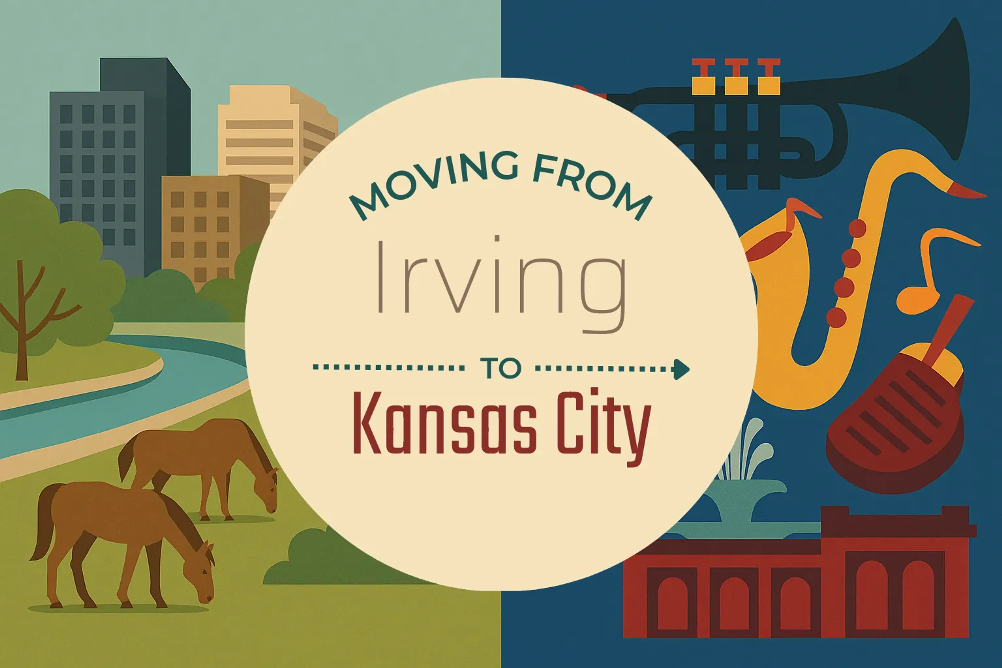 Side-by-side comparison of Irving to Kansas City moving companies