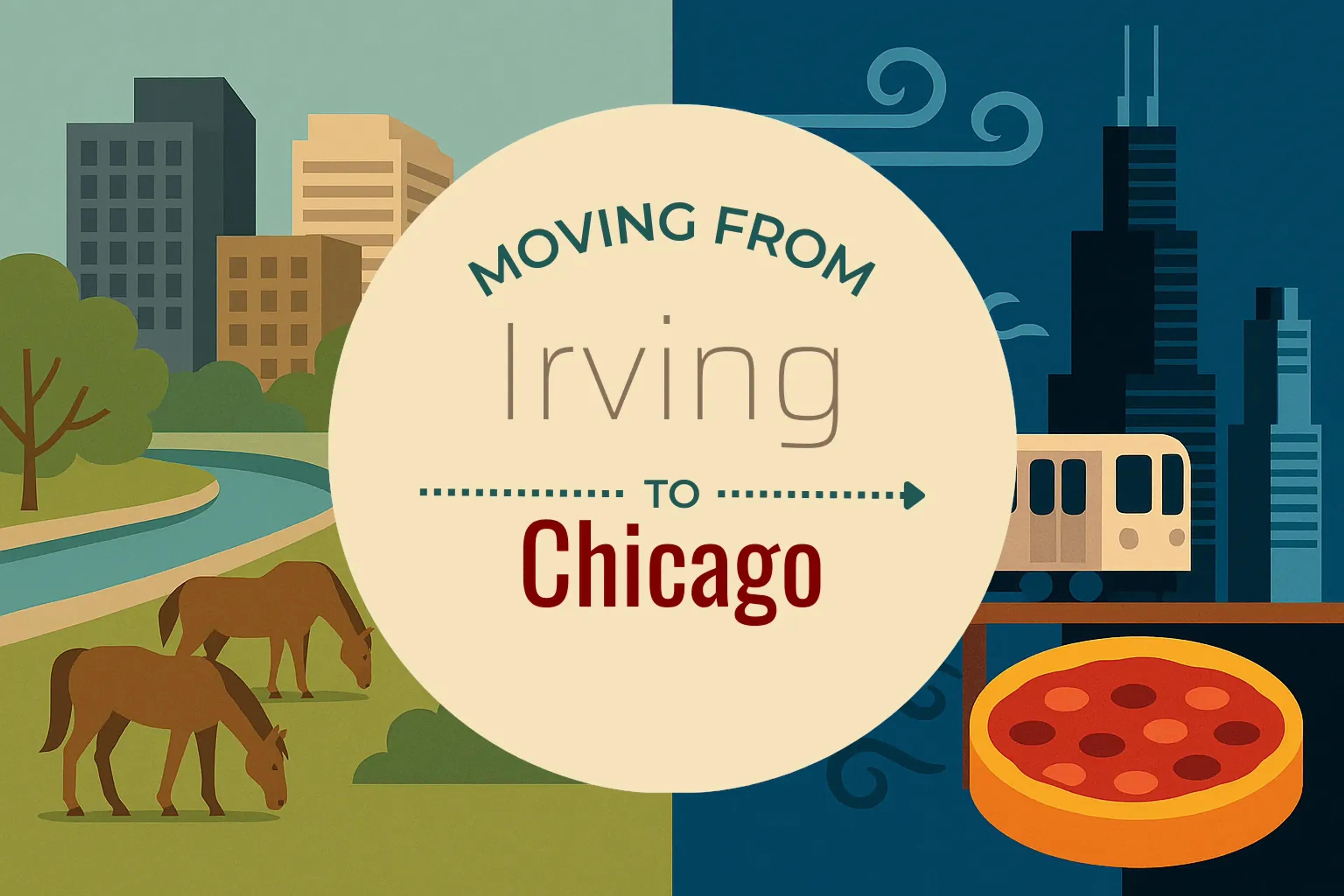 Side-by-side comparison of Irving to Chicago moving companies