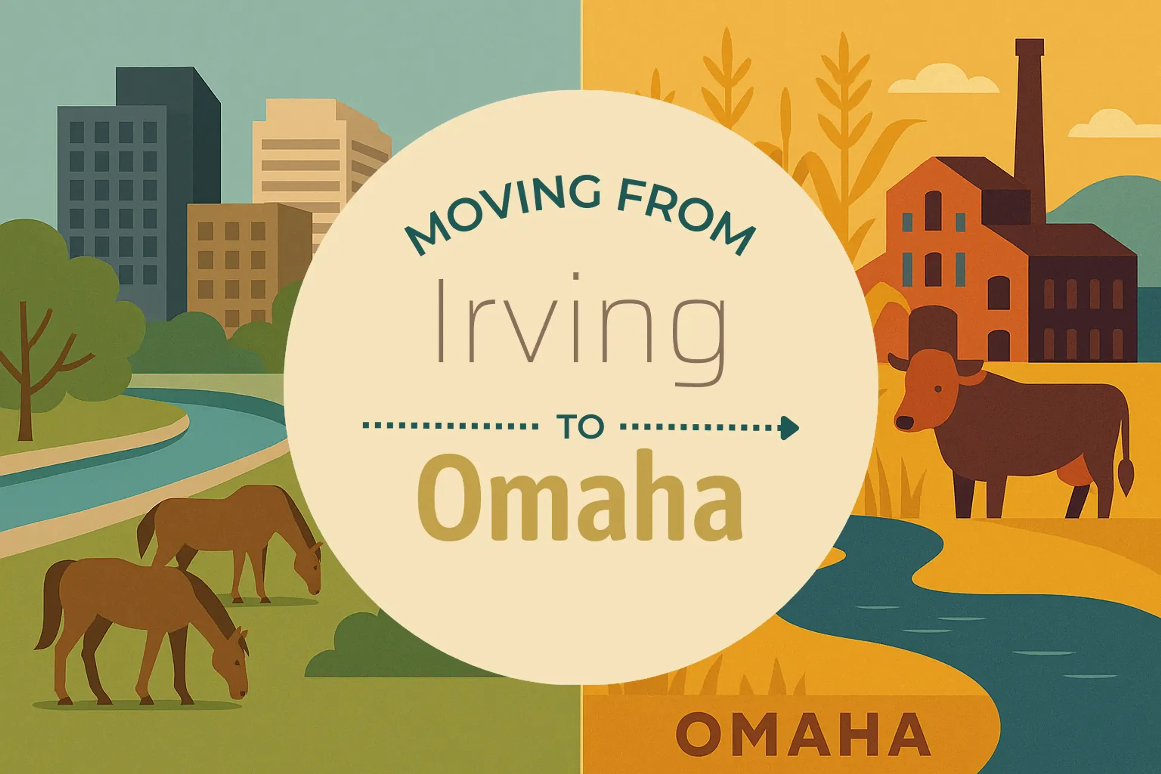 Side-by-side comparison of Irving to Omaha moving companies
