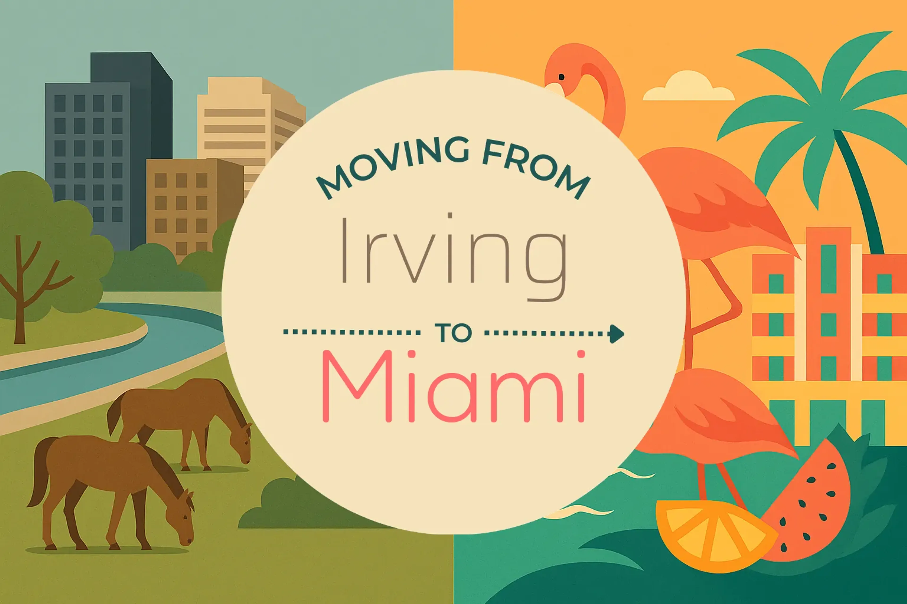 Side-by-side comparison of Irving to Miami moving companies