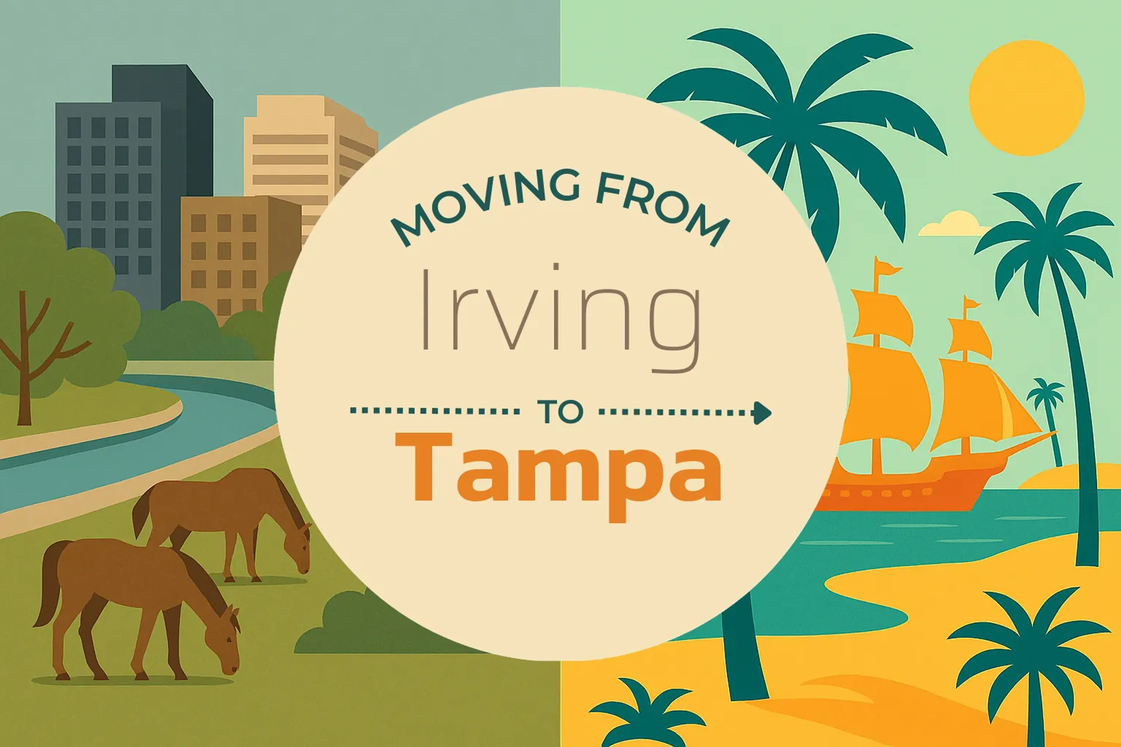 Side-by-side comparison of Irving to Tampa moving companies