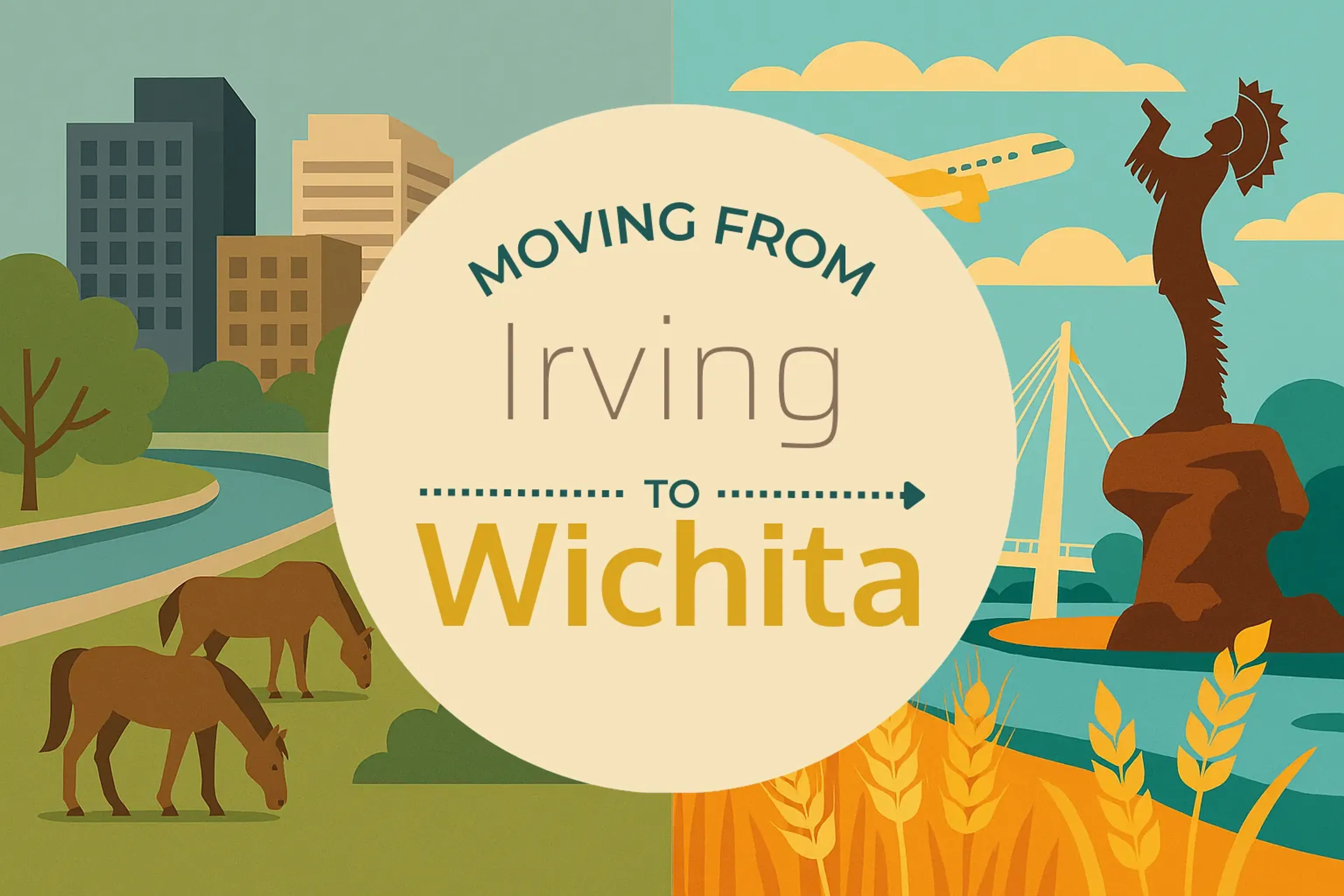 Side-by-side comparison of Irving to Wichita moving companies