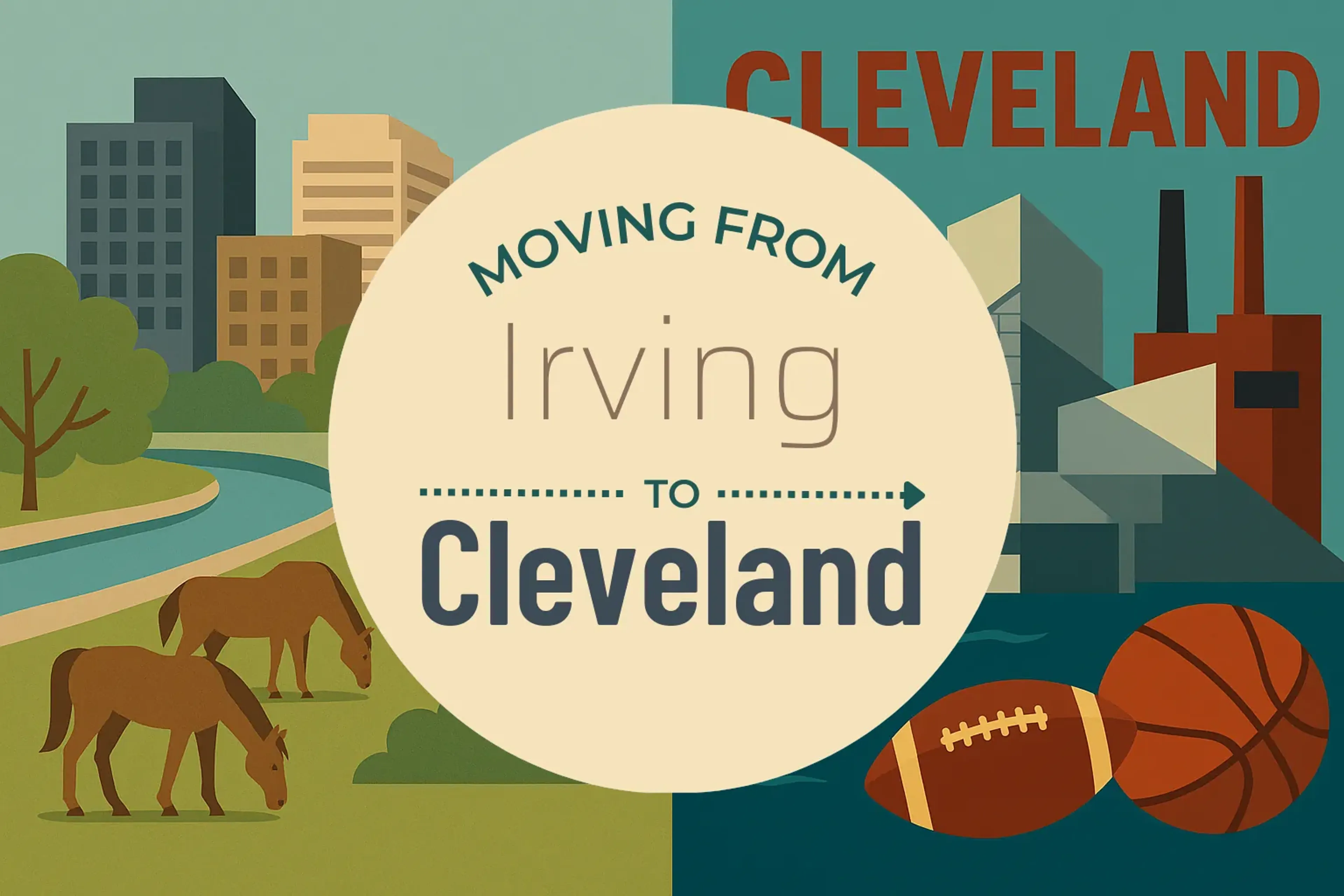 Side-by-side comparison of Irving to Cleveland moving companies