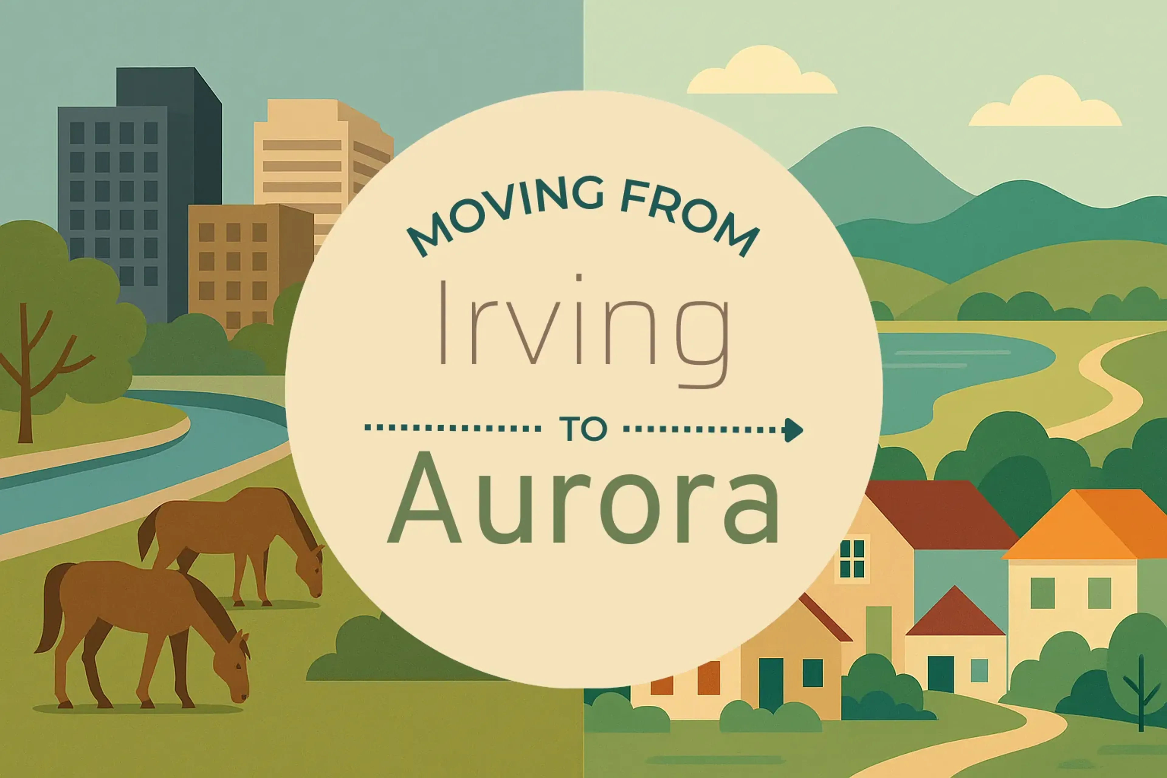 Side-by-side comparison of Irving to Aurora moving companies