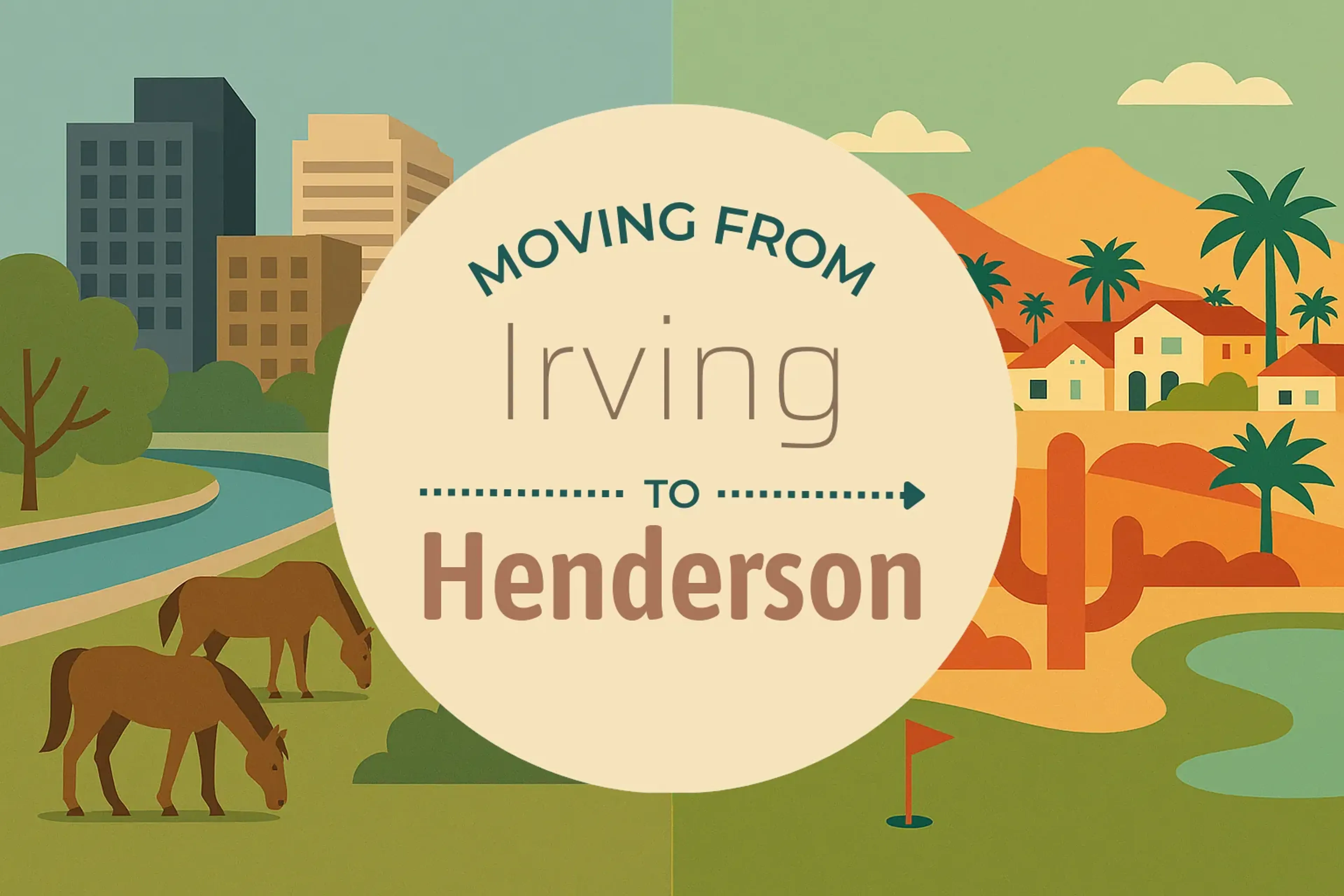 Side-by-side comparison of Irving to Henderson moving companies