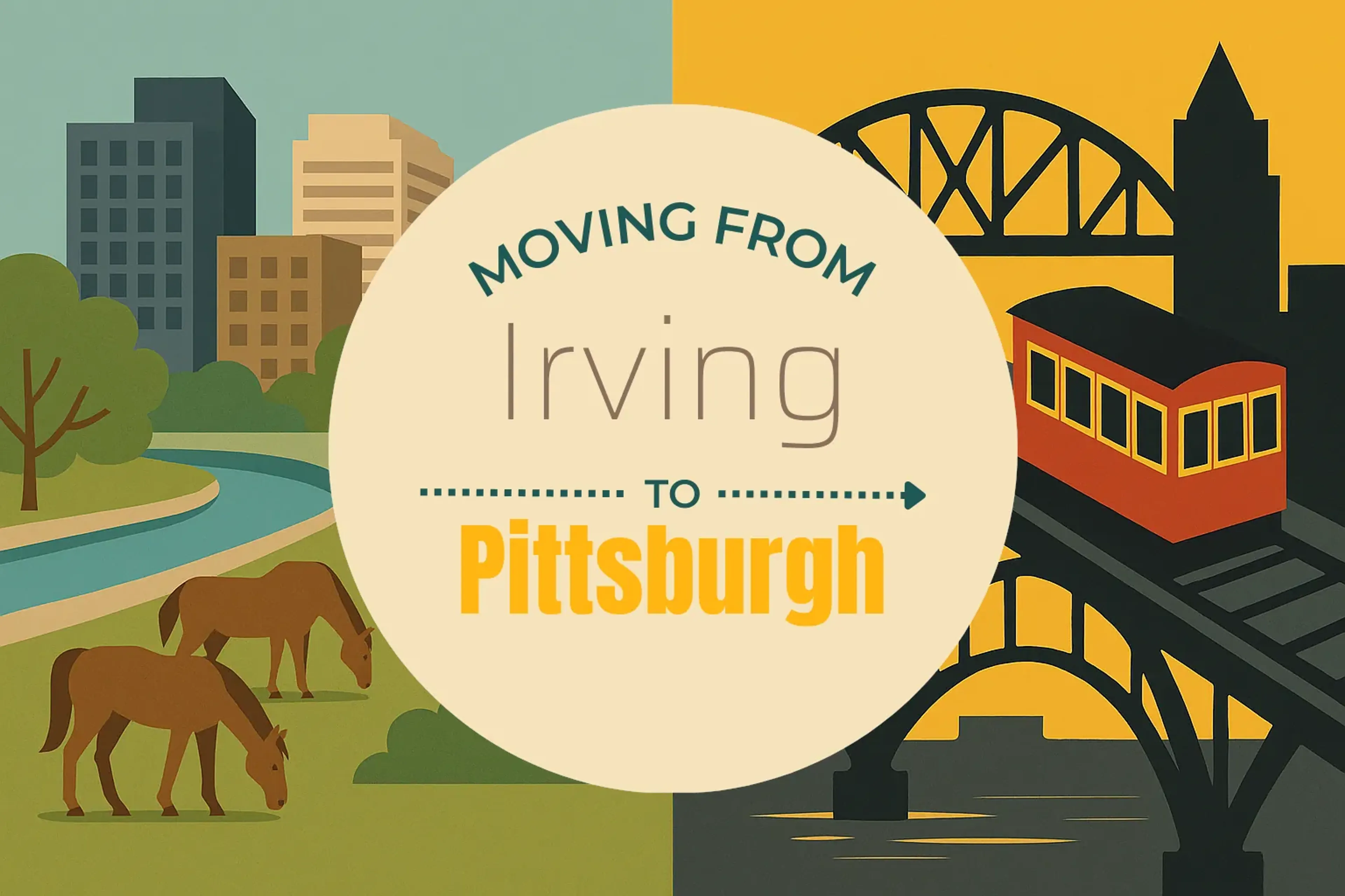 Side-by-side comparison of Irving to Pittsburgh moving companies