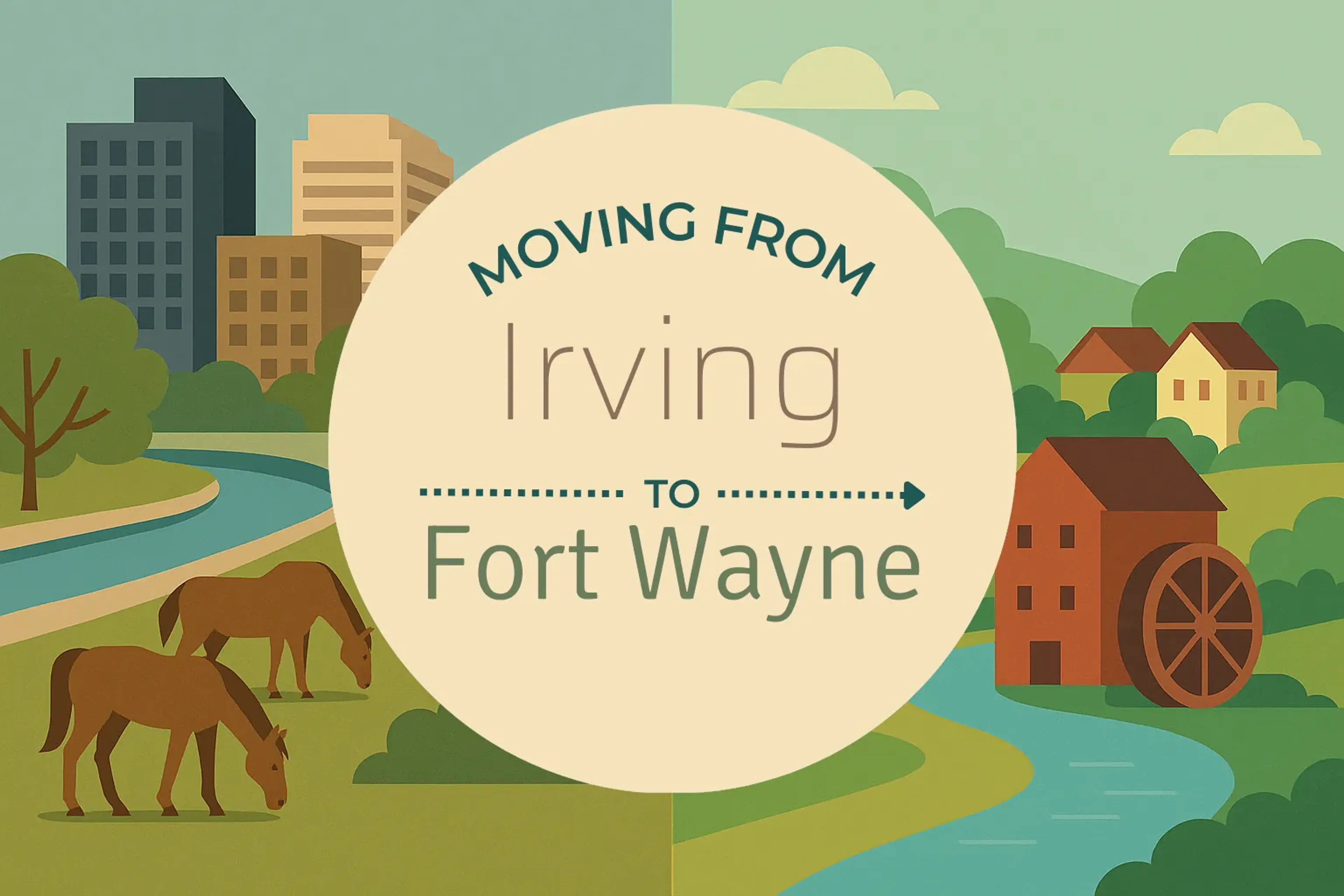 Side-by-side comparison of Irving to Fort Wayne moving companies