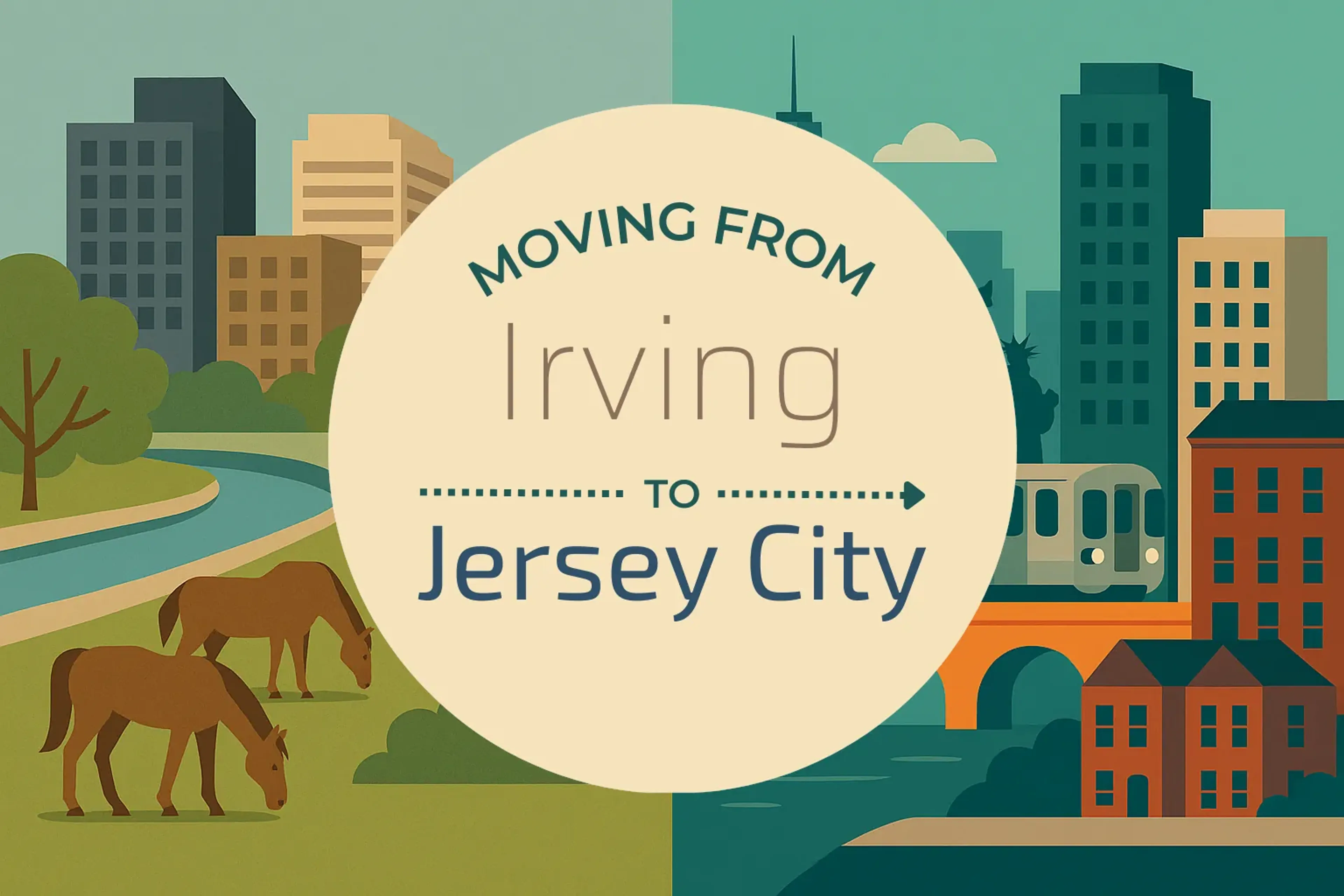 Side-by-side comparison of Irving to Jersey City moving companies