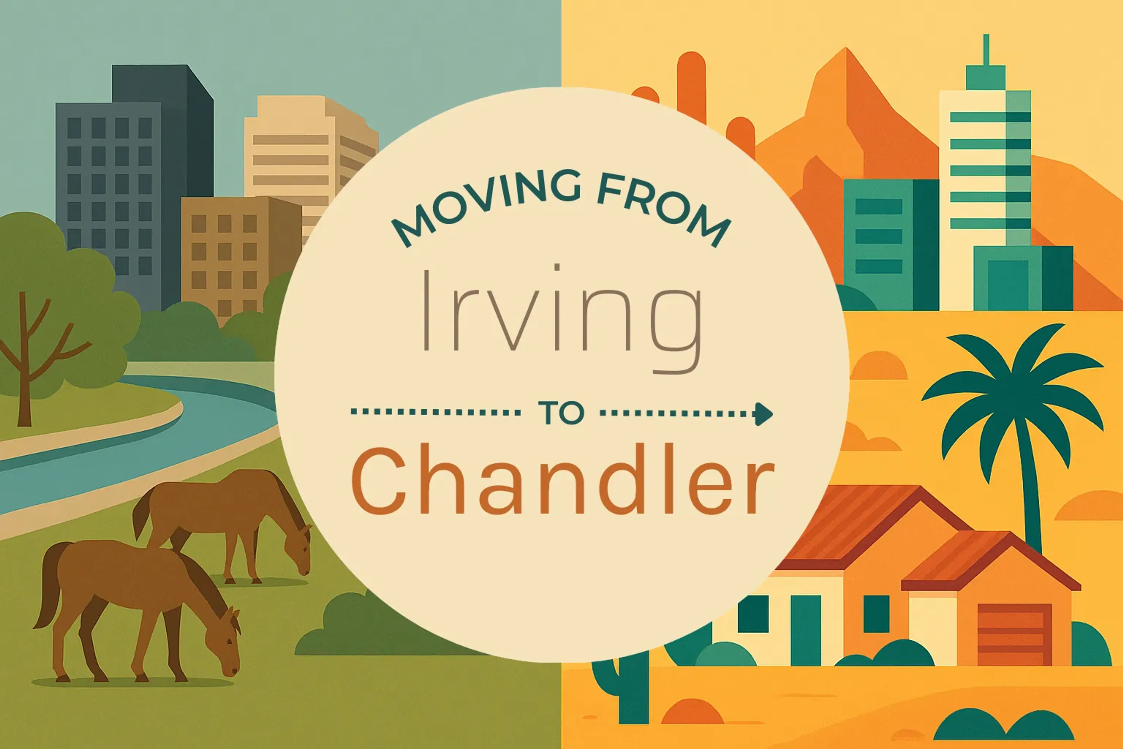 Side-by-side comparison of Irving to Chandler moving companies