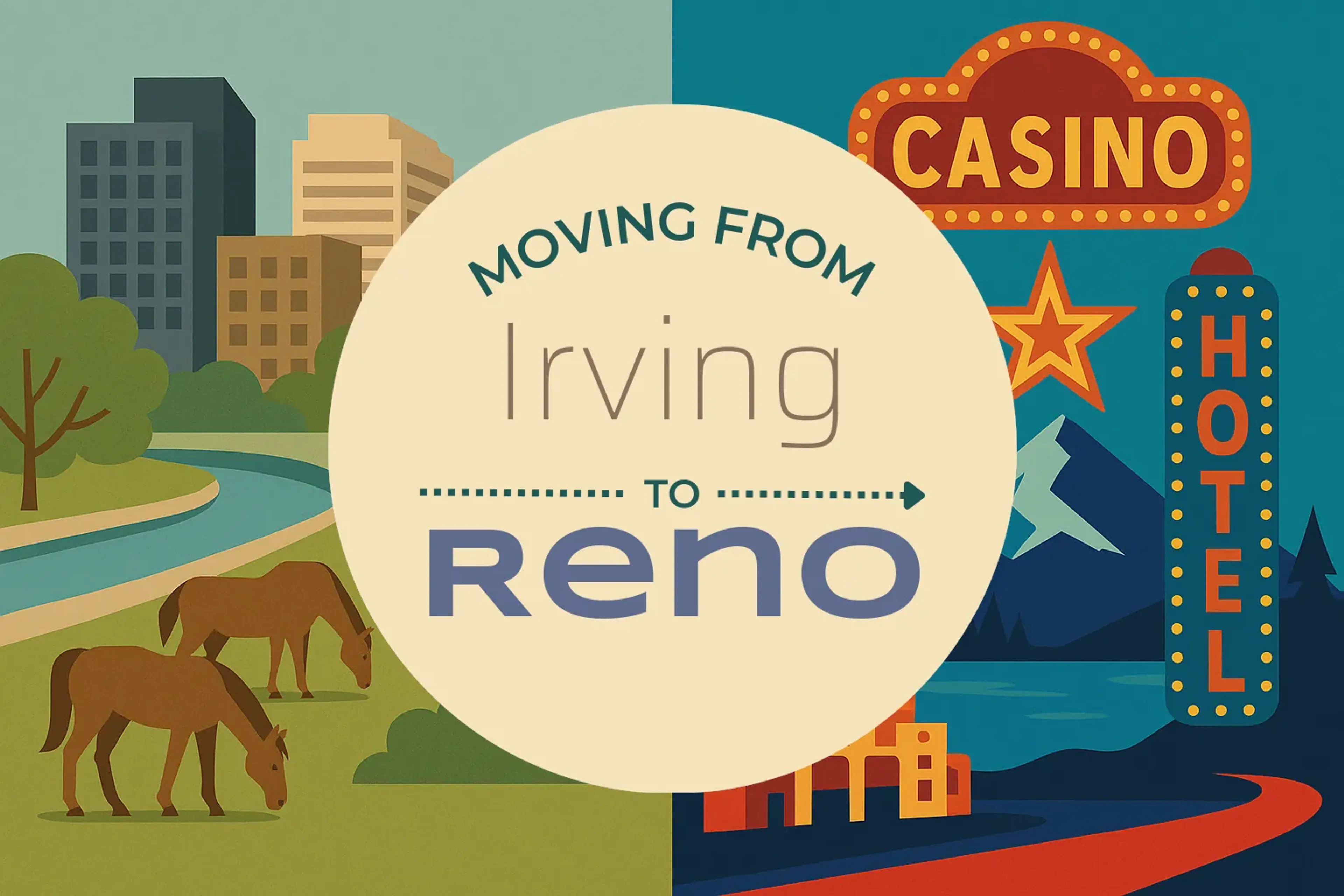 Side-by-side comparison of Irving to Reno moving companies