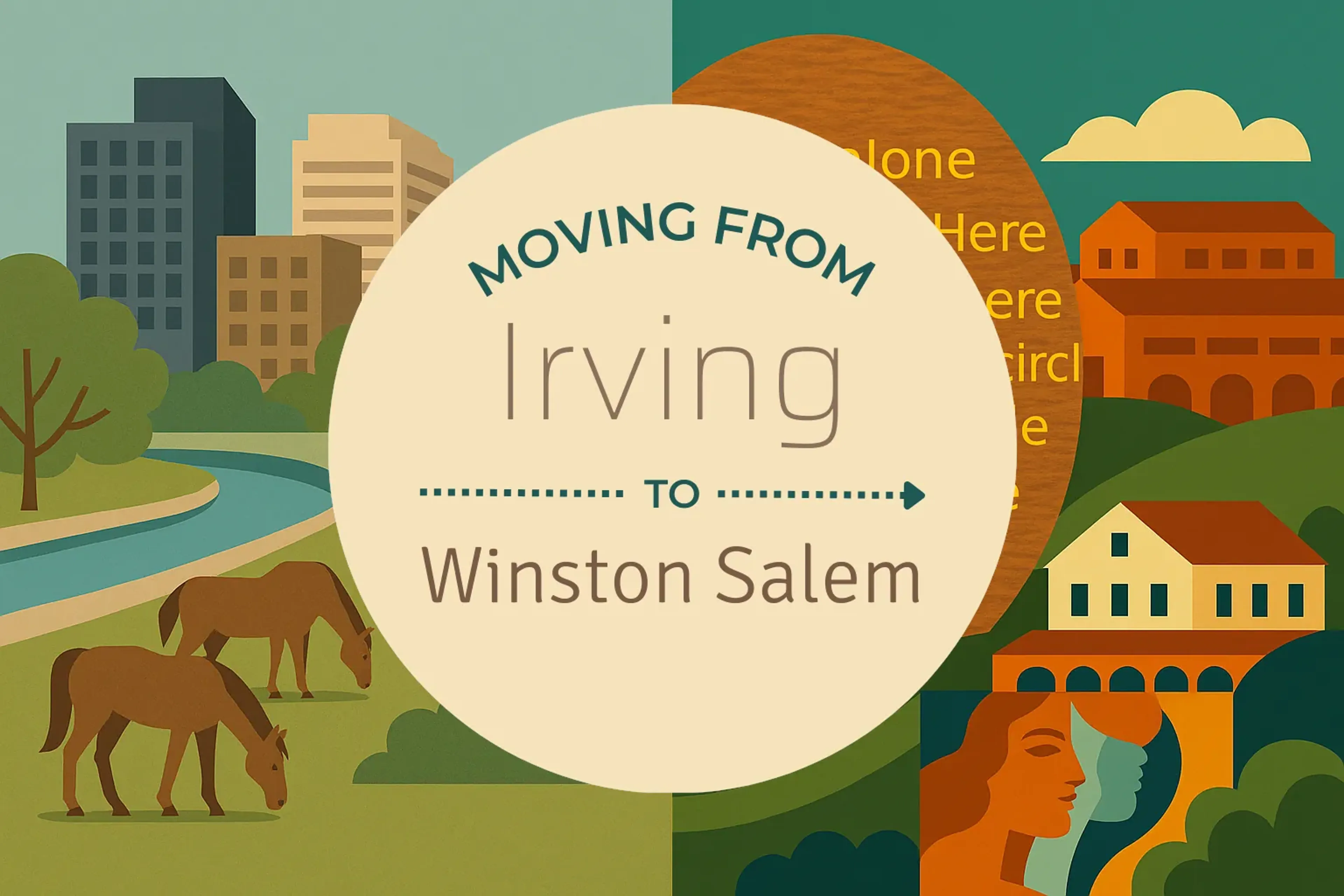 Side-by-side comparison of Irving to Winston Salem moving companies