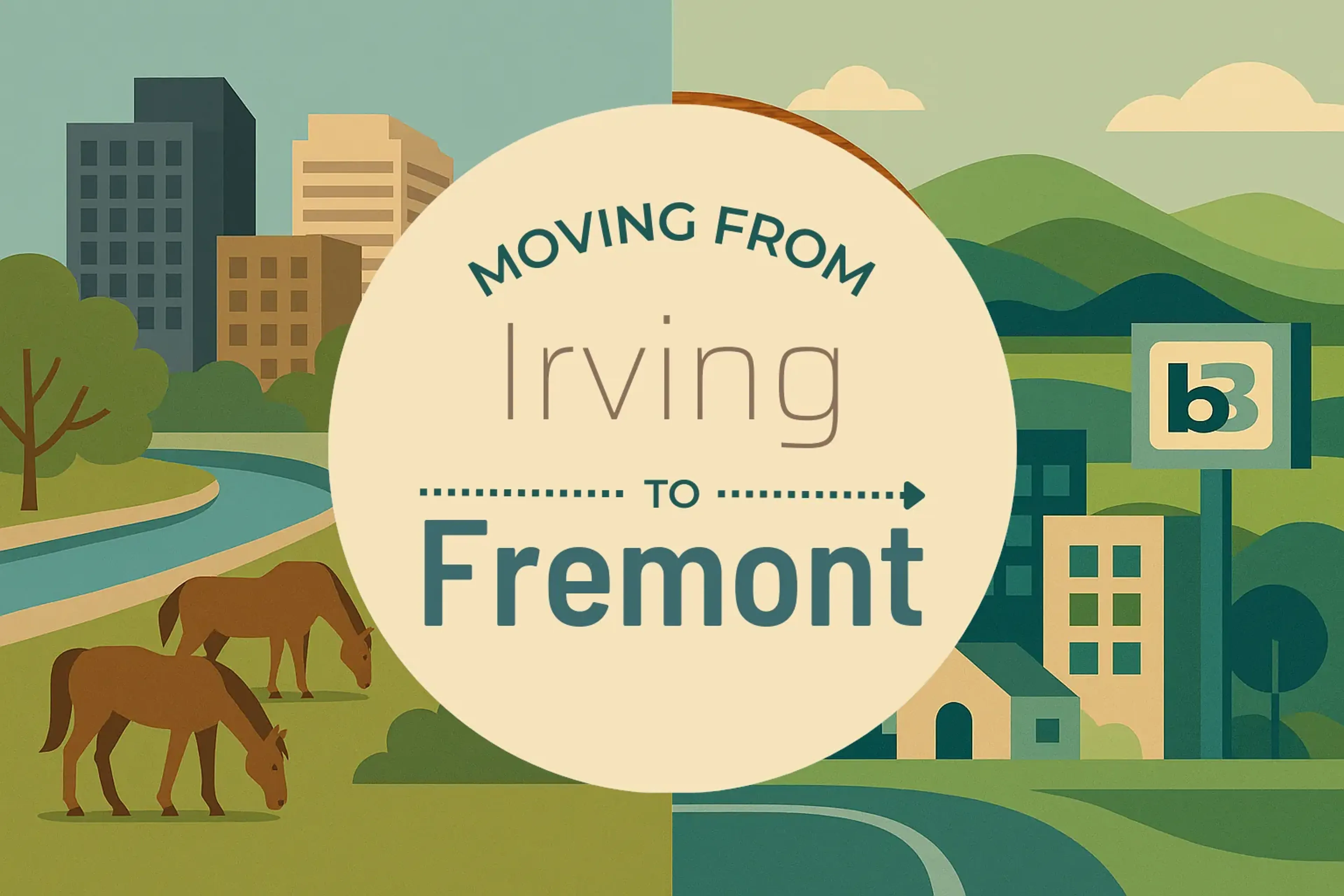 Side-by-side comparison of Irving to Fremont moving companies