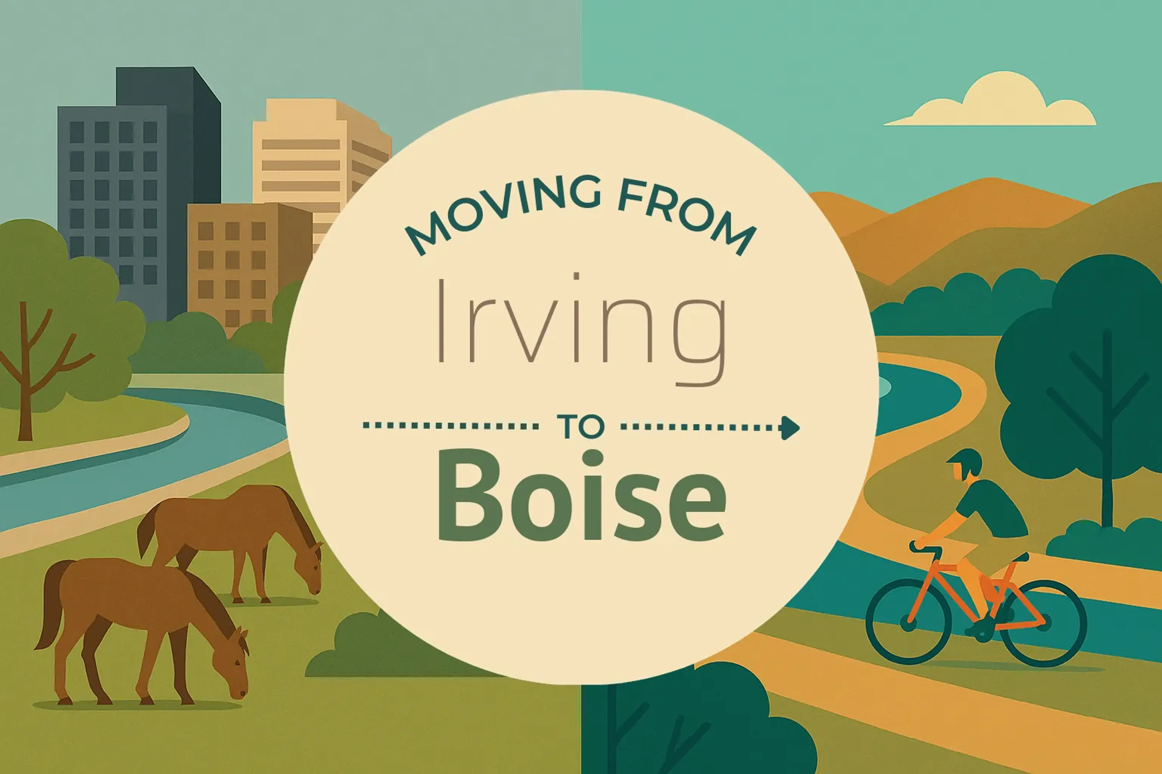 Side-by-side comparison of Irving to Boise moving companies