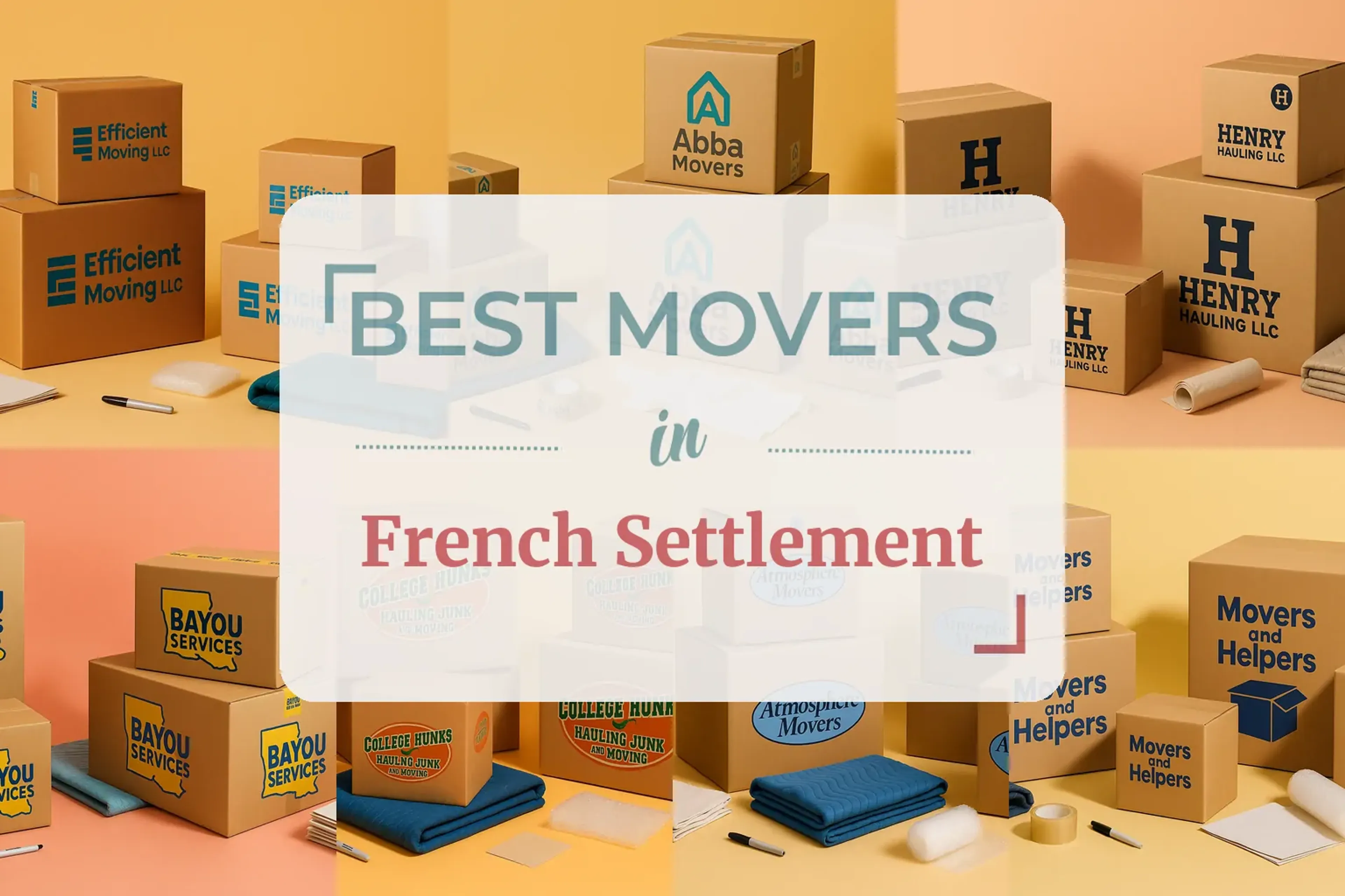 Side-by-side comparison of French Settlement moving companies