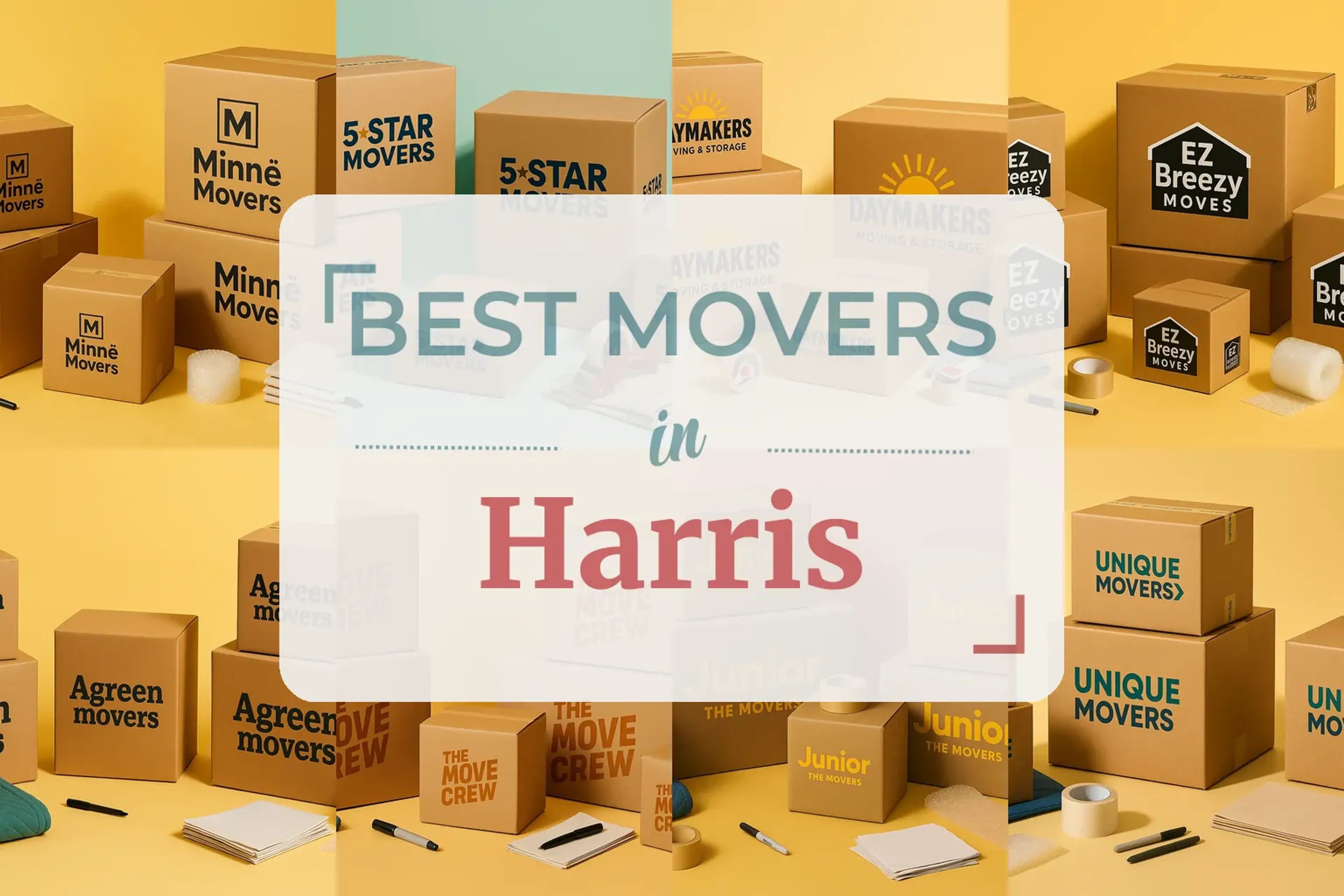 Side-by-side comparison of Harris moving companies