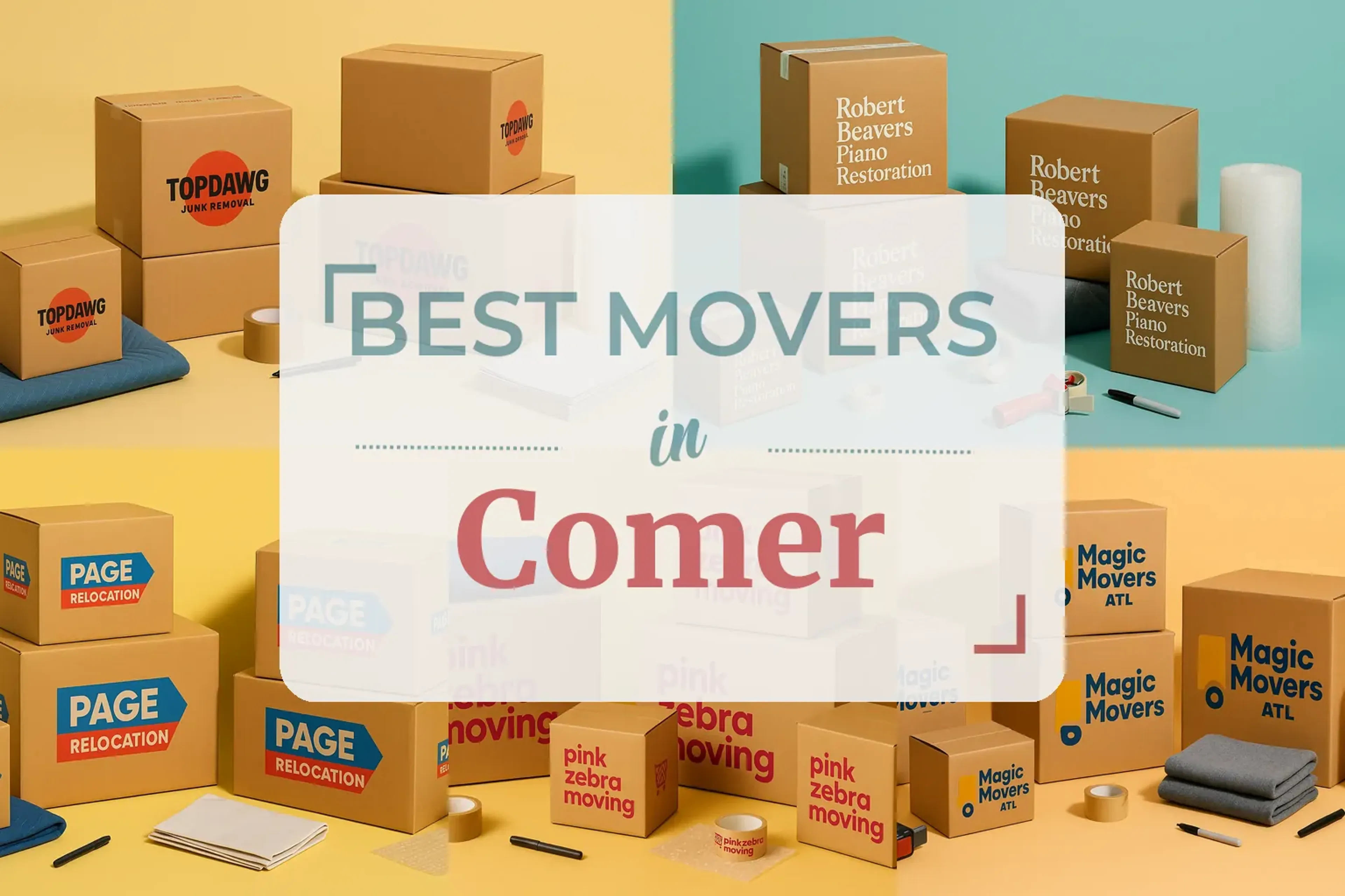 Side-by-side comparison of Comer moving companies