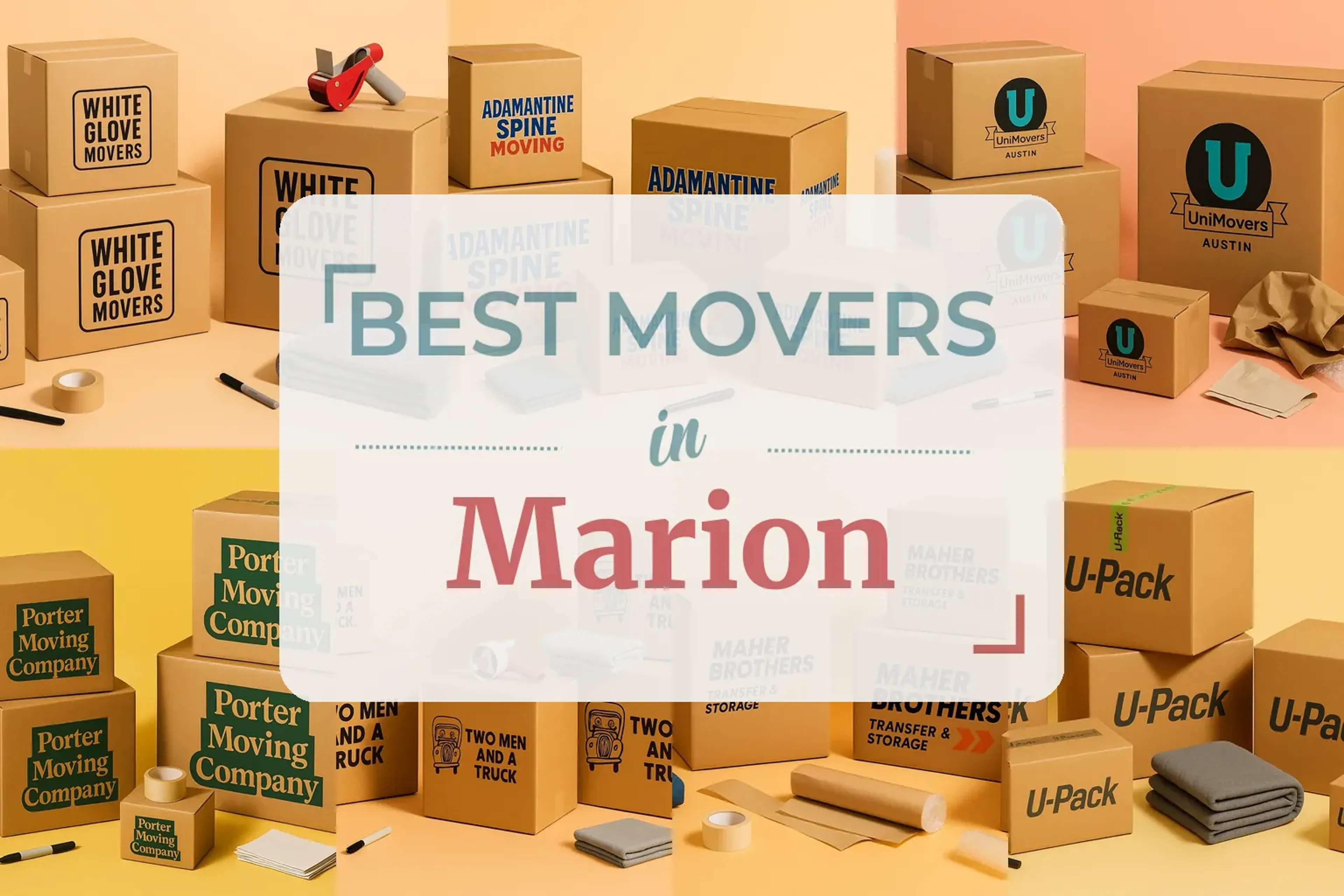 Side-by-side comparison of Marion moving companies