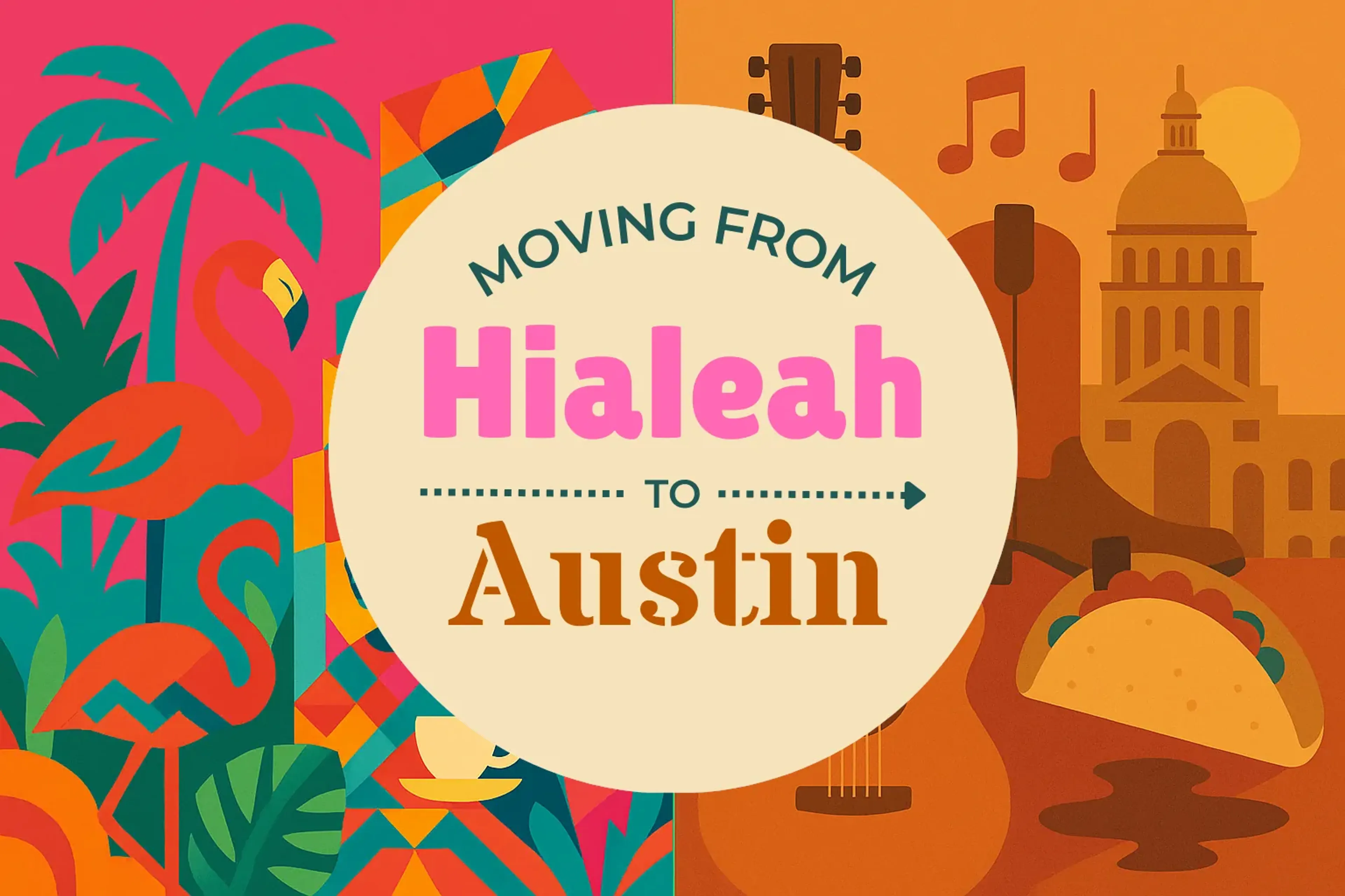 Side-by-side comparison of Hialeah to Austin moving companies