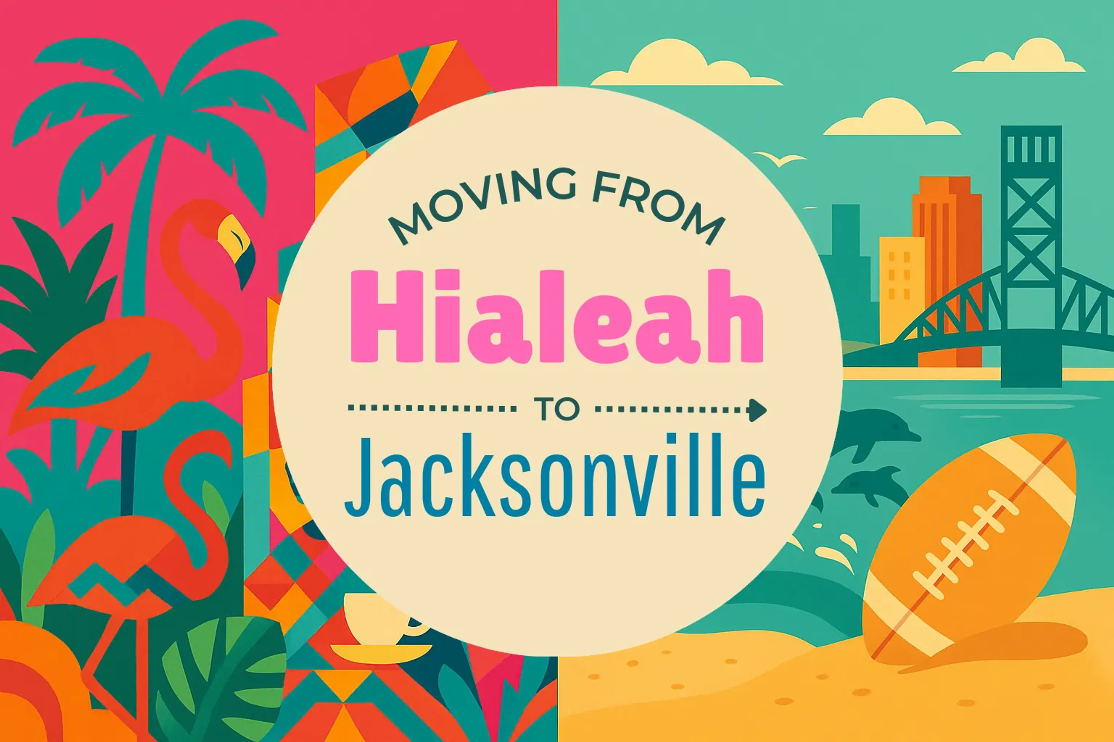 Side-by-side comparison of Hialeah to Jacksonville moving companies