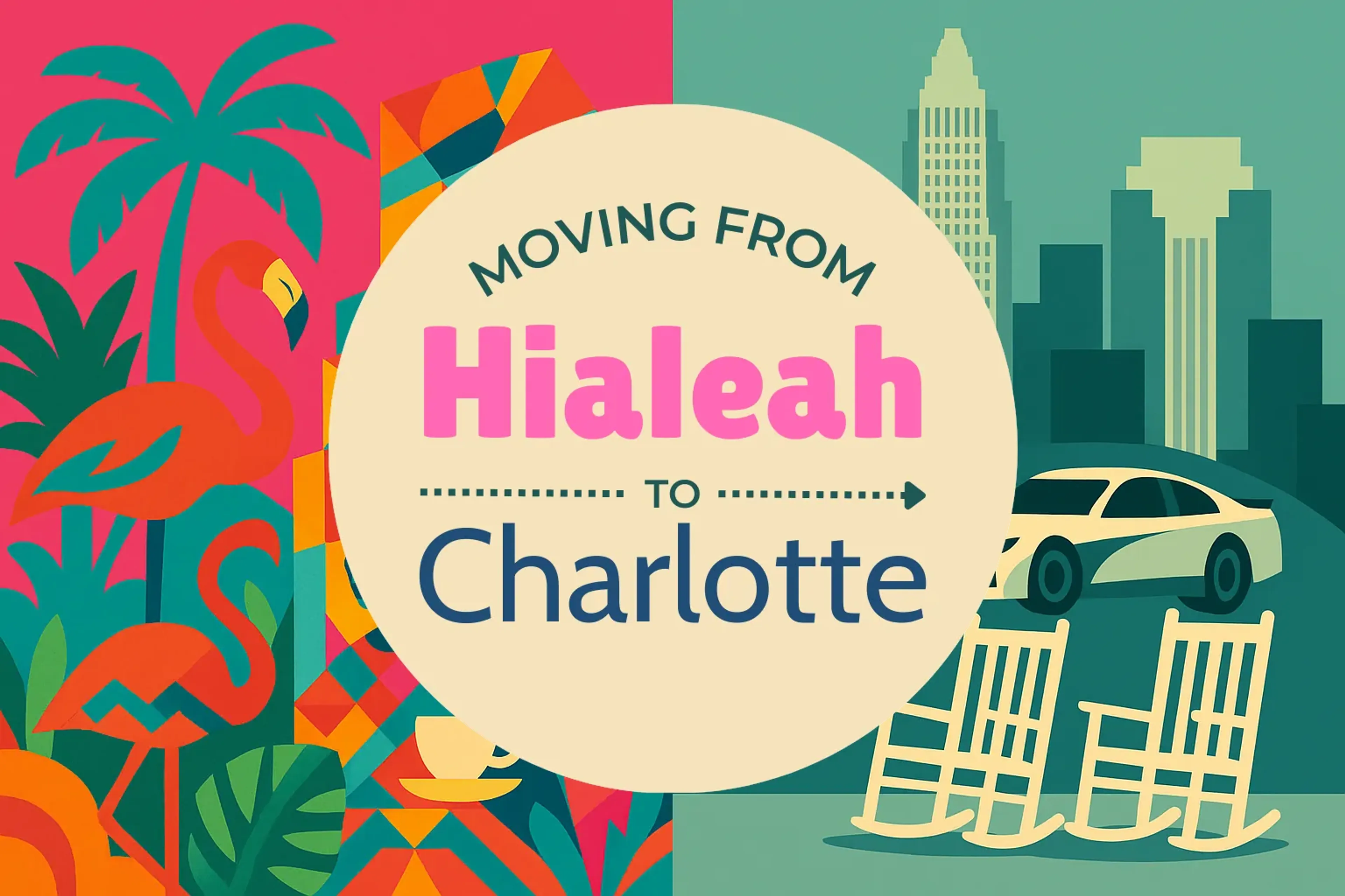 Side-by-side comparison of Hialeah to Charlotte moving companies