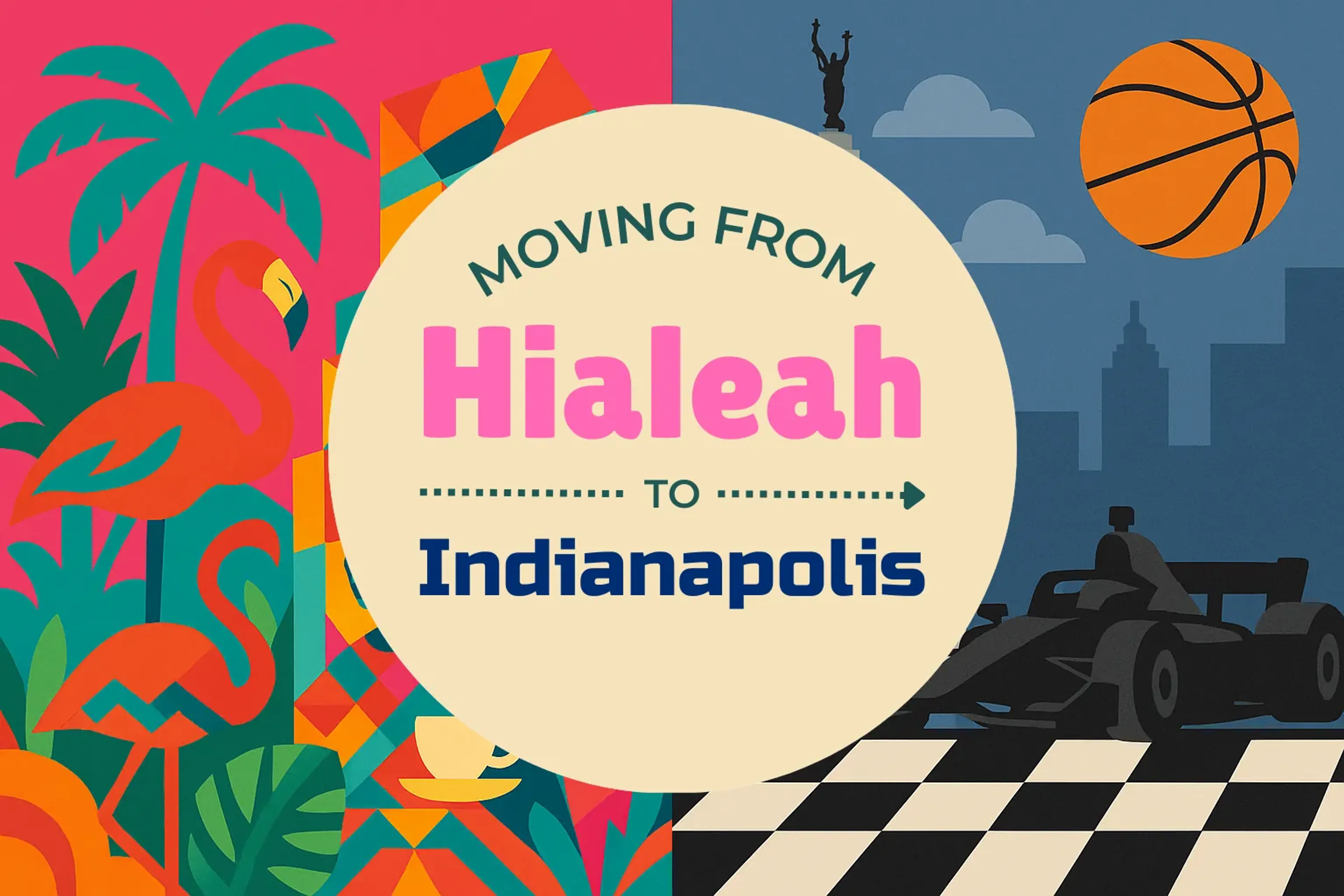 Side-by-side comparison of Hialeah to Indianapolis moving companies