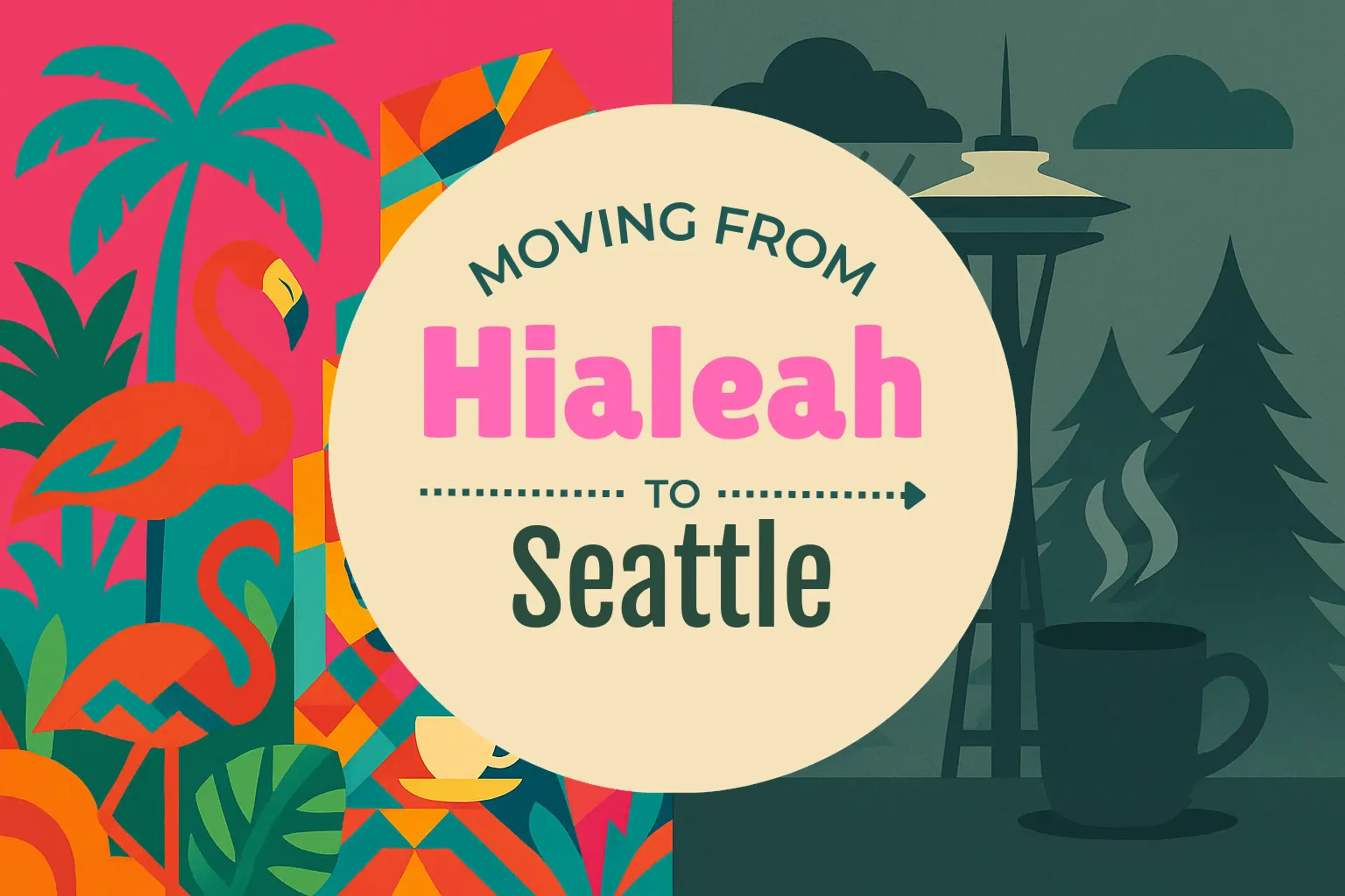 Side-by-side comparison of Hialeah to Seattle moving companies