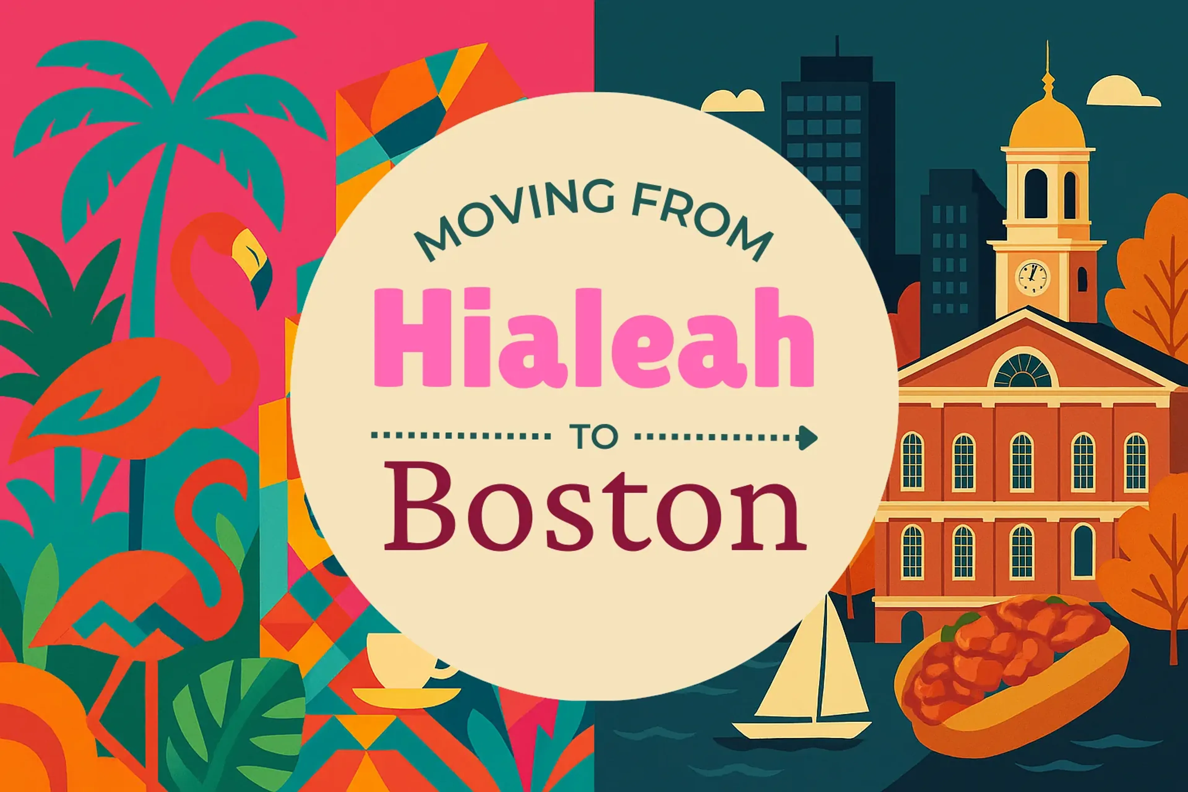 Side-by-side comparison of Hialeah to Boston moving companies