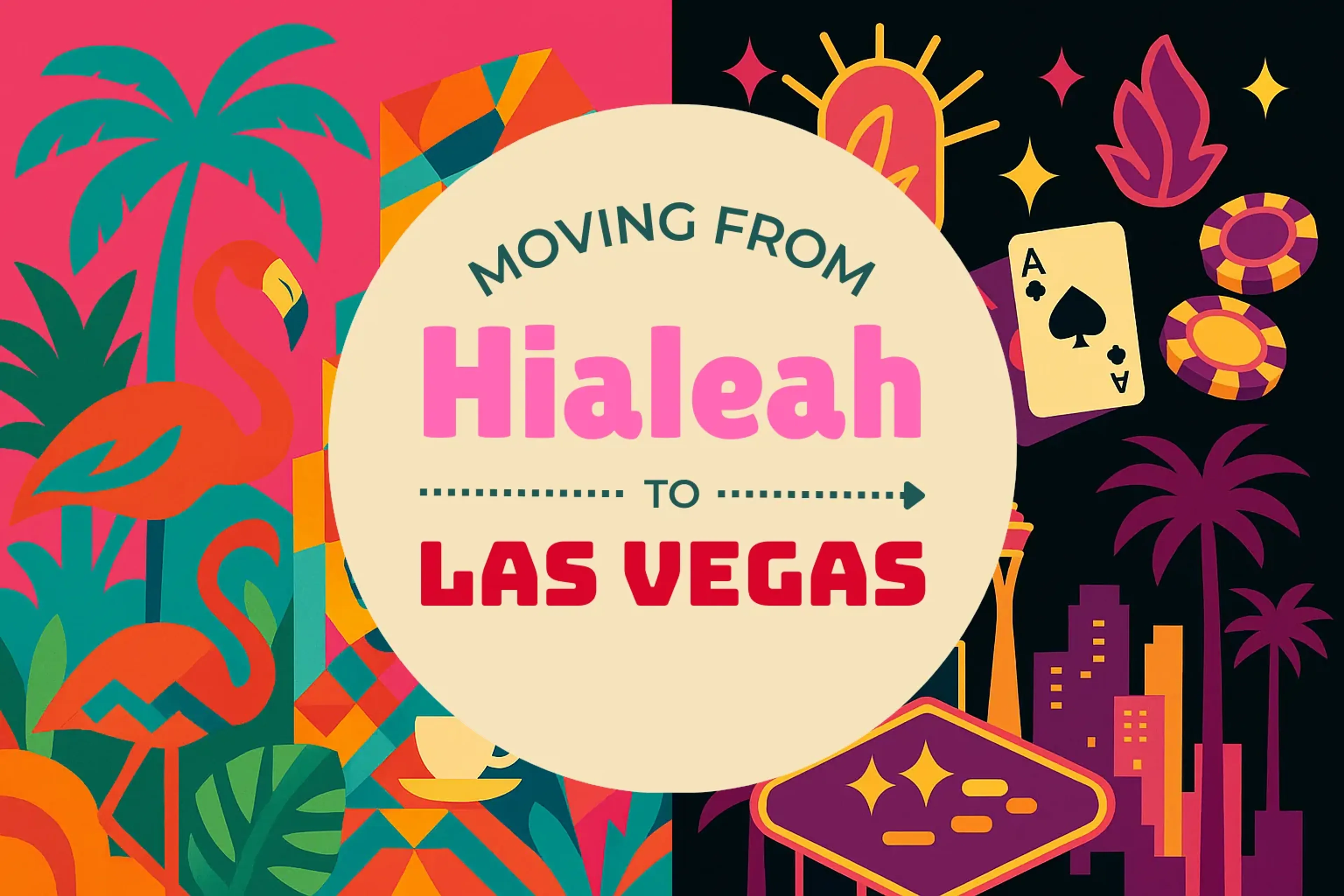 Side-by-side comparison of Hialeah to Las Vegas moving companies