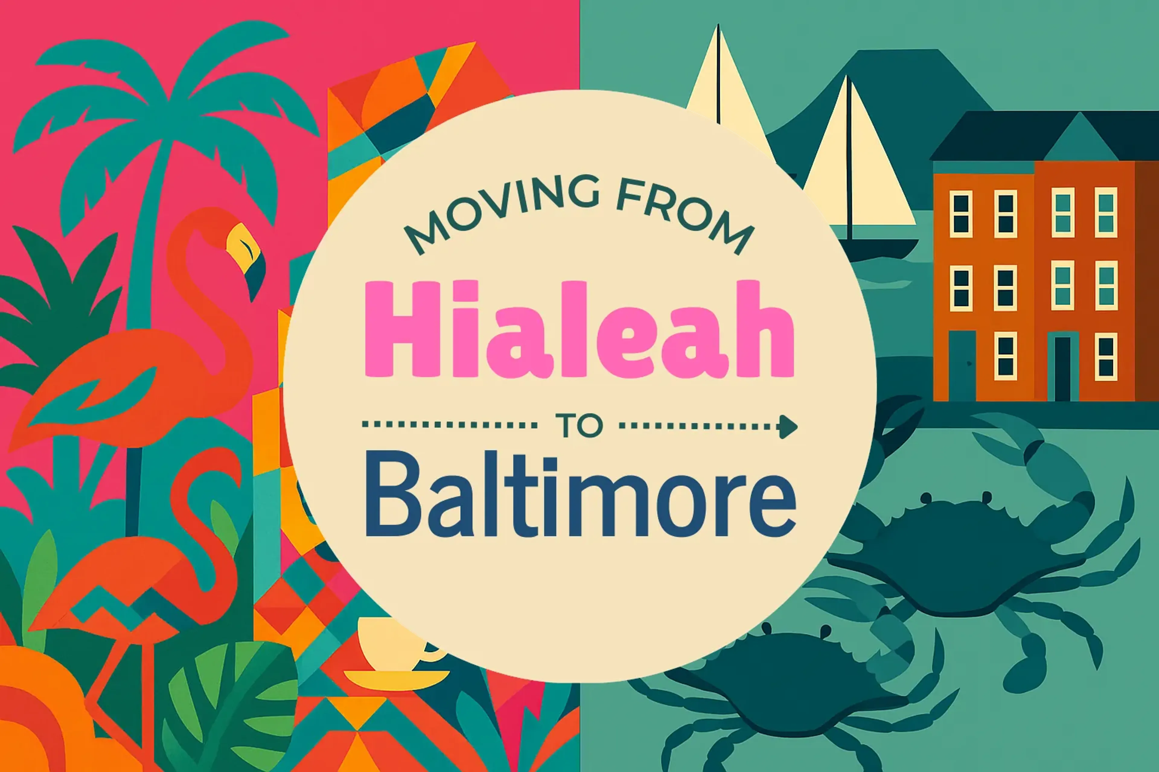 Side-by-side comparison of Hialeah to Baltimore moving companies