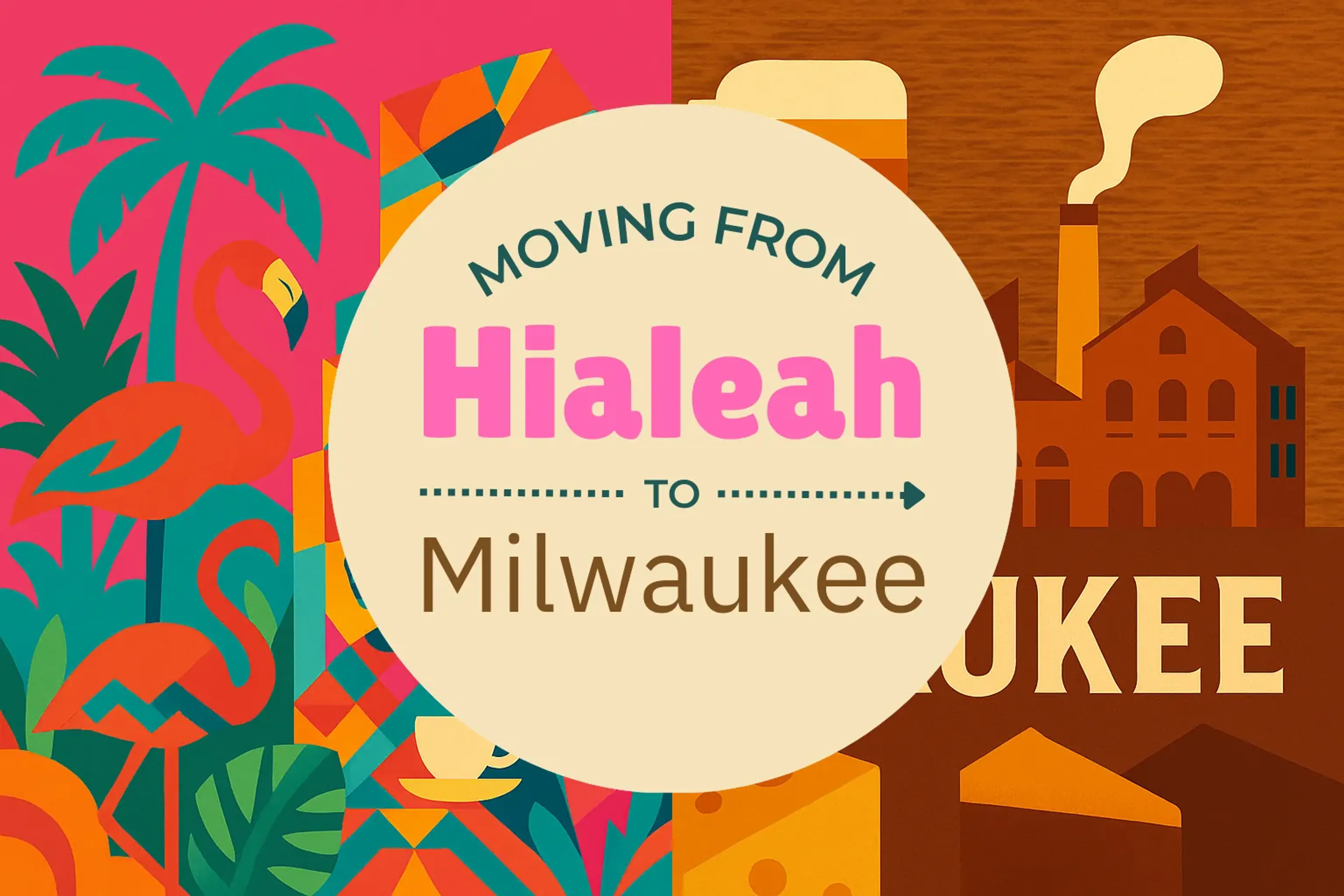 Side-by-side comparison of Hialeah to Milwaukee moving companies