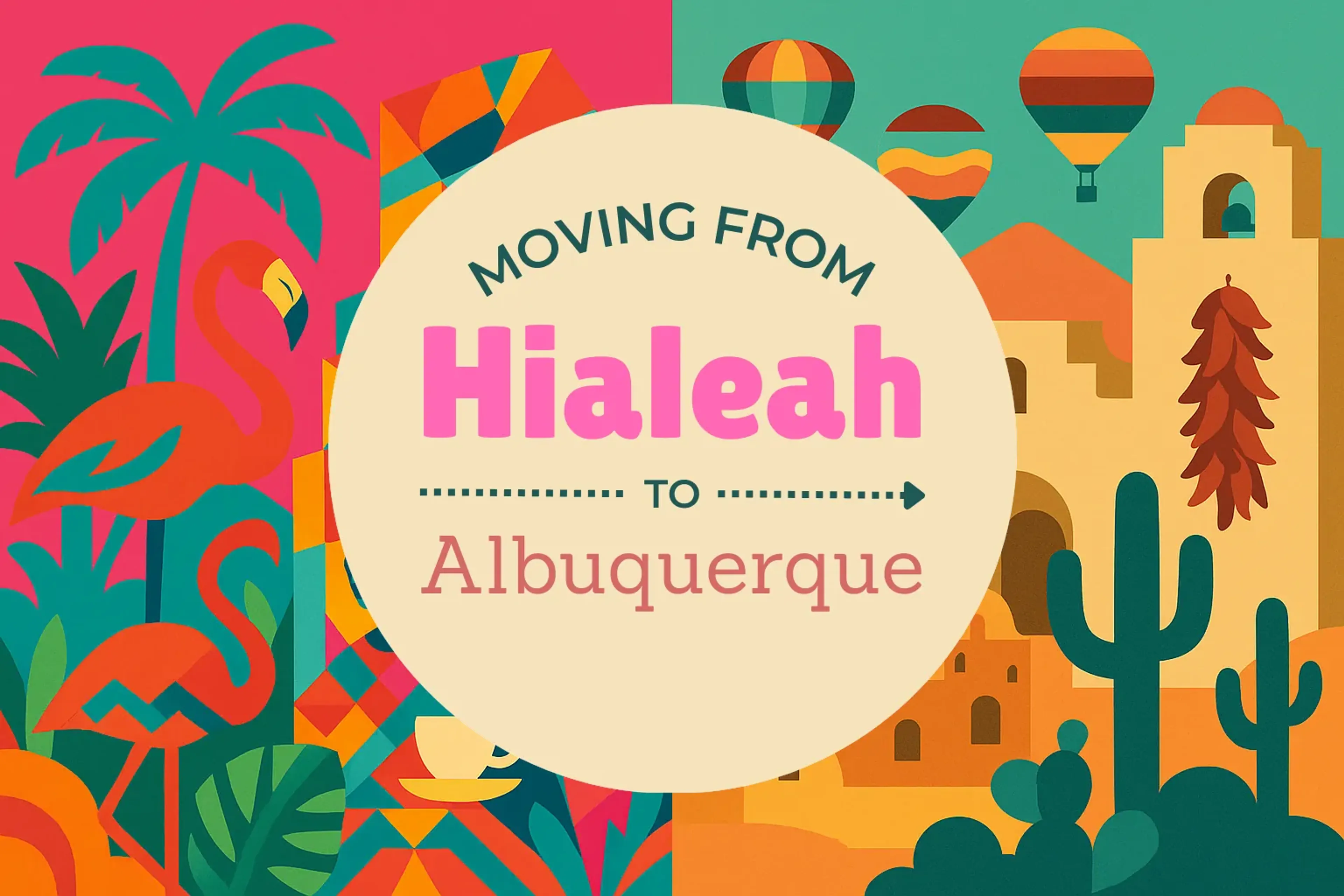 Side-by-side comparison of Hialeah to Albuquerque moving companies