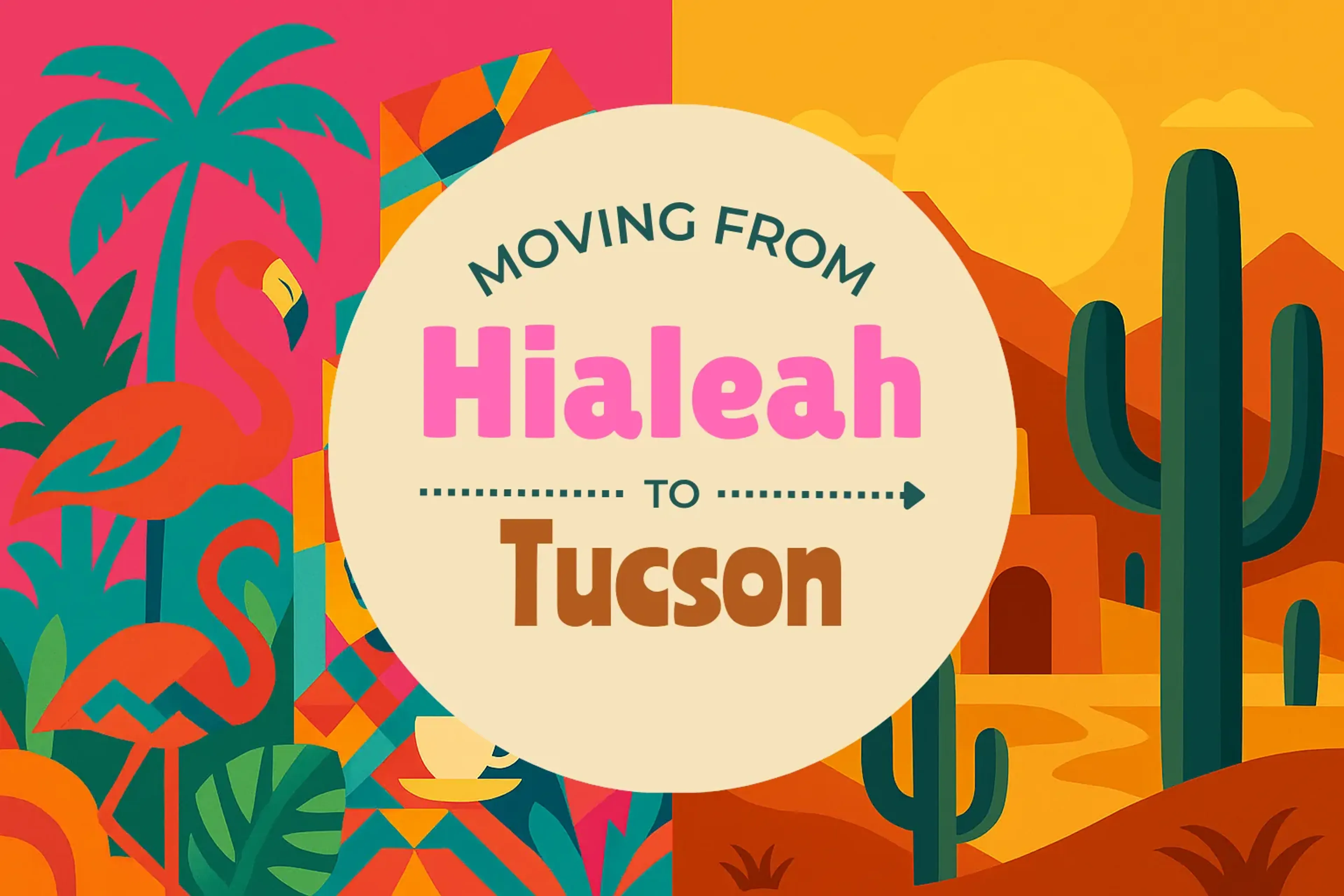 Side-by-side comparison of Hialeah to Tucson moving companies