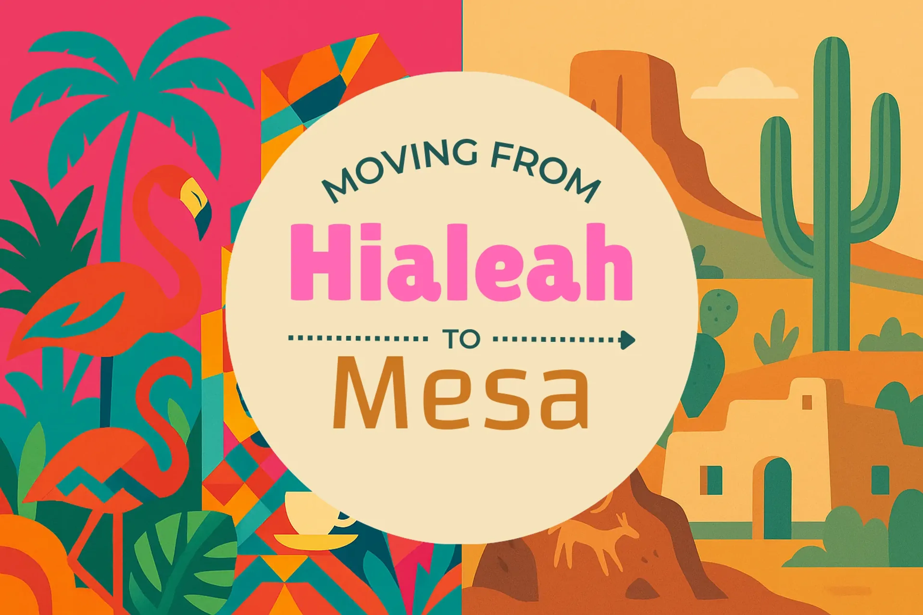Side-by-side comparison of Hialeah to Mesa moving companies