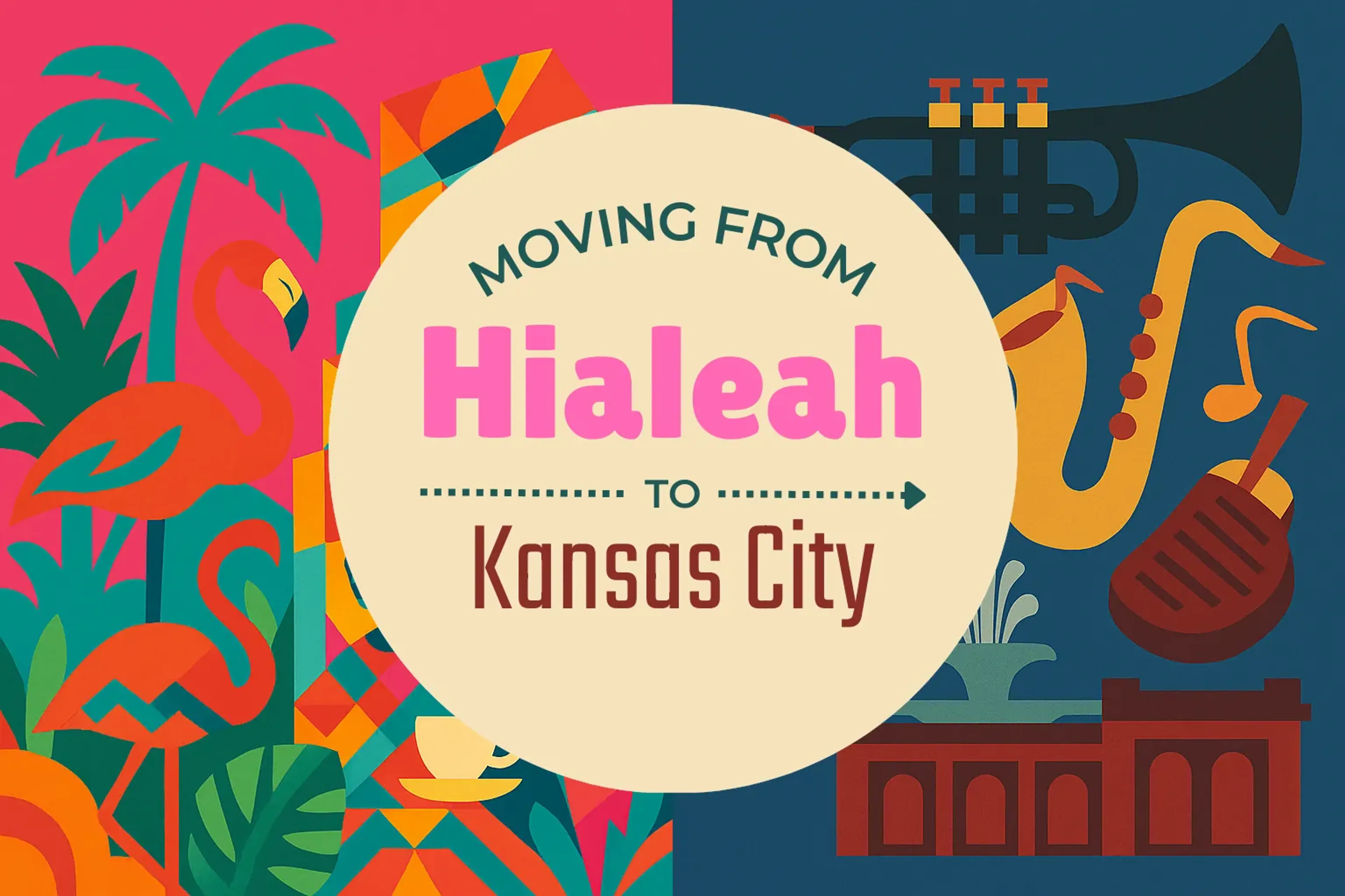 Side-by-side comparison of Hialeah to Kansas City moving companies