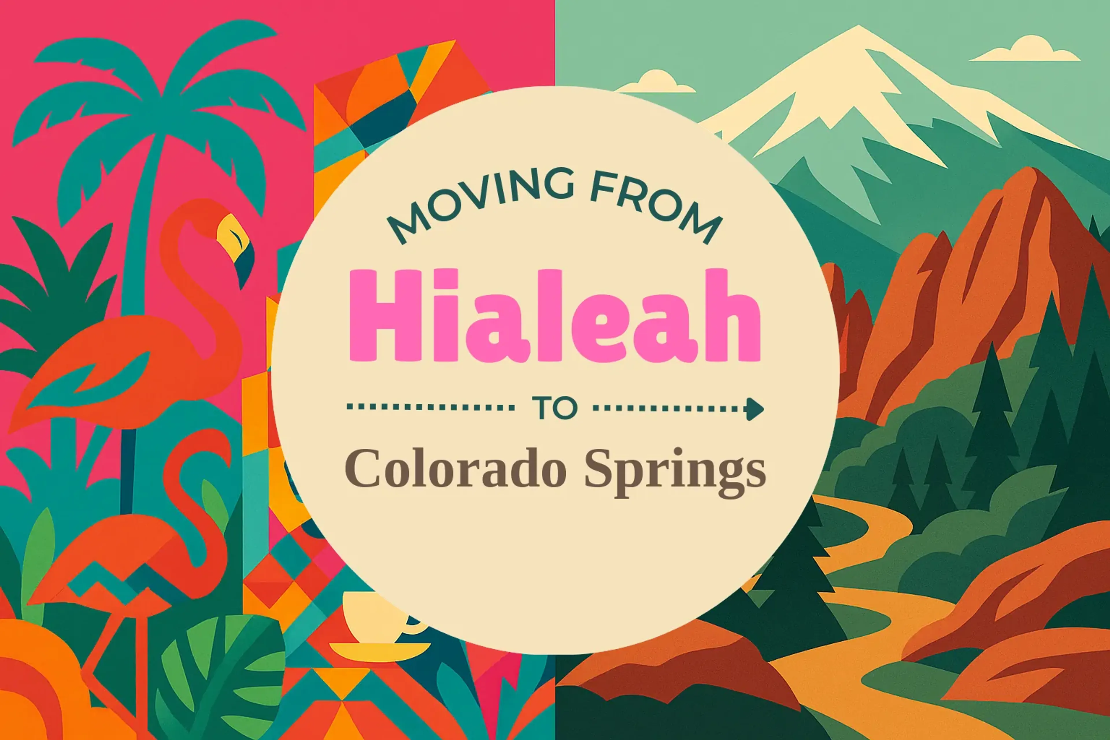 Side-by-side comparison of Hialeah to Colorado Springs moving companies