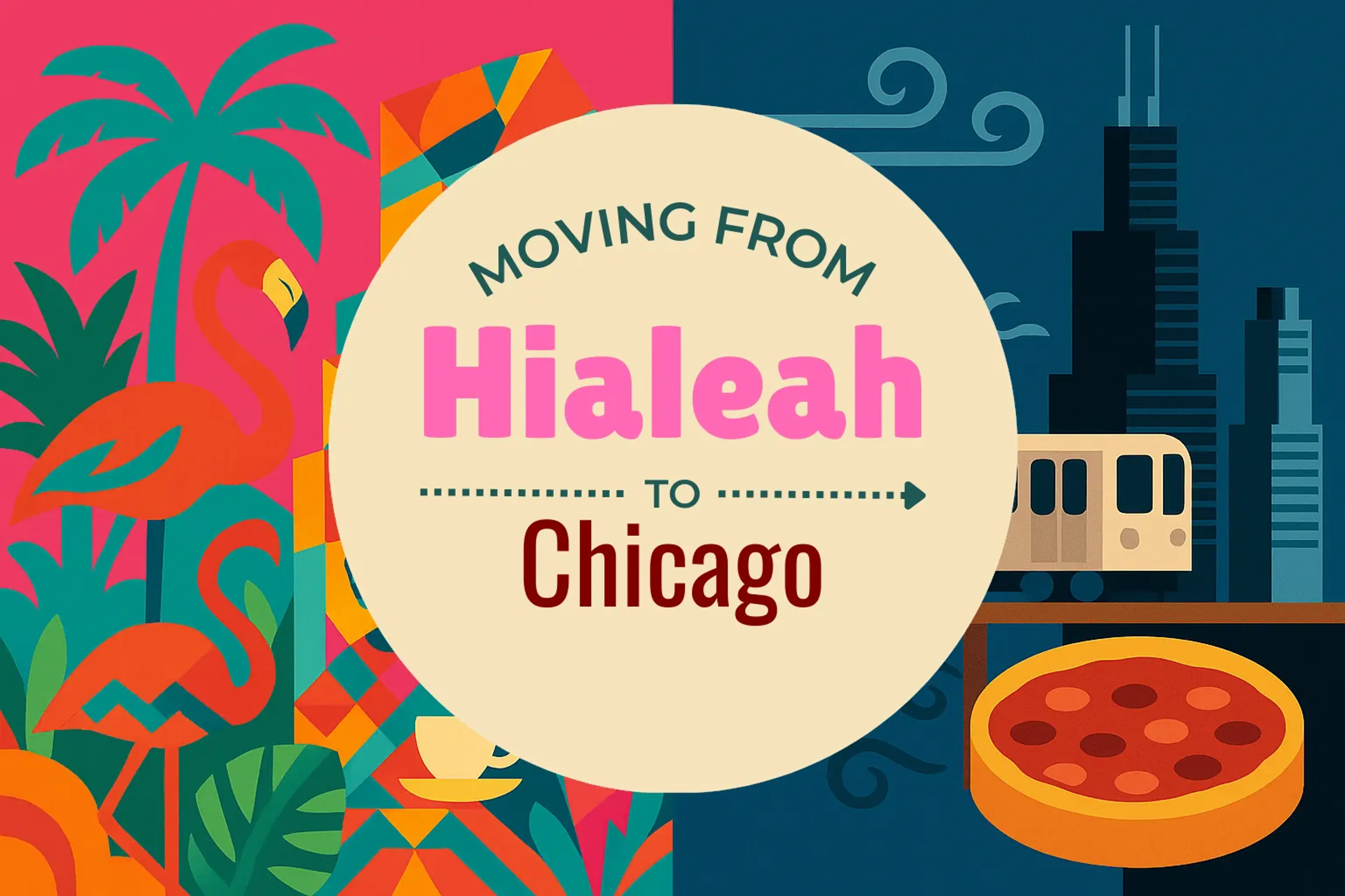 Side-by-side comparison of Hialeah to Chicago moving companies