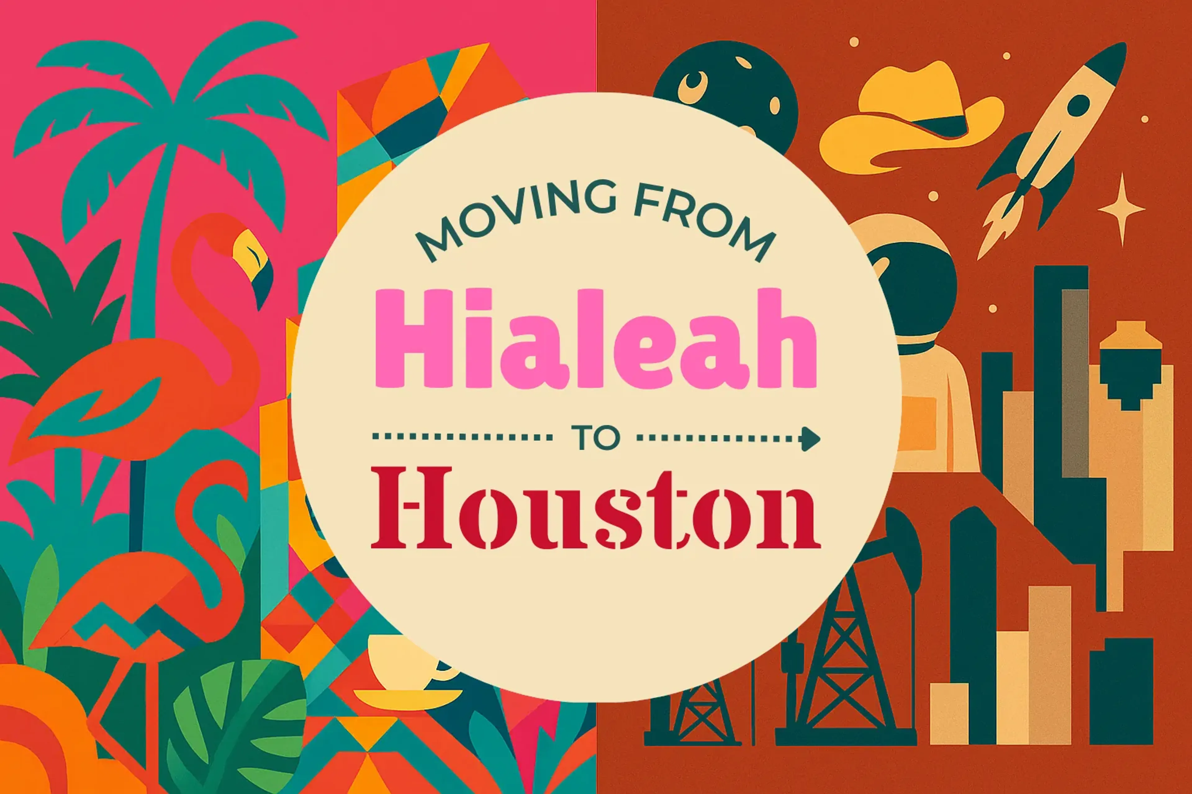 Side-by-side comparison of Hialeah to Houston moving companies