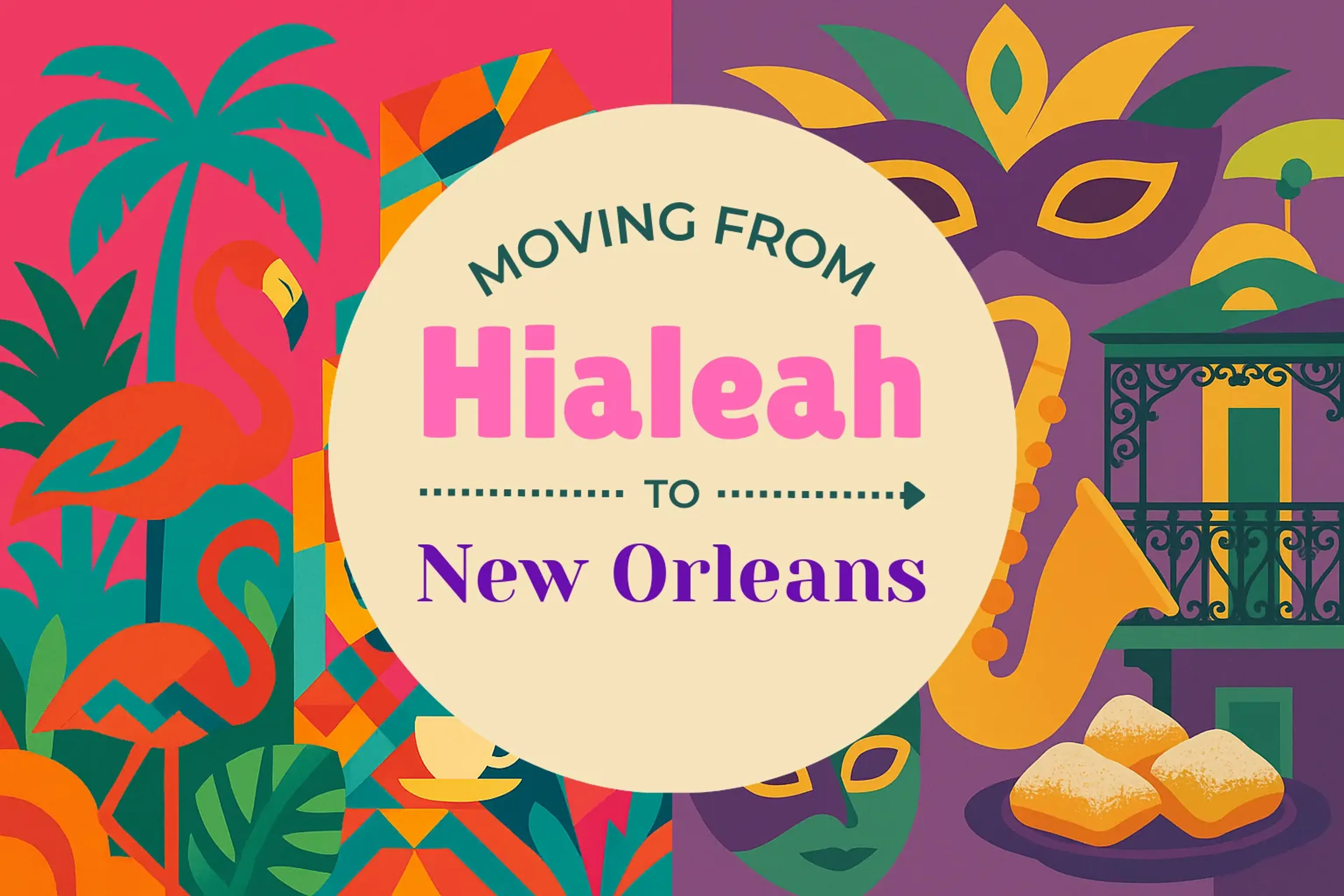 Side-by-side comparison of Hialeah to New Orleans moving companies