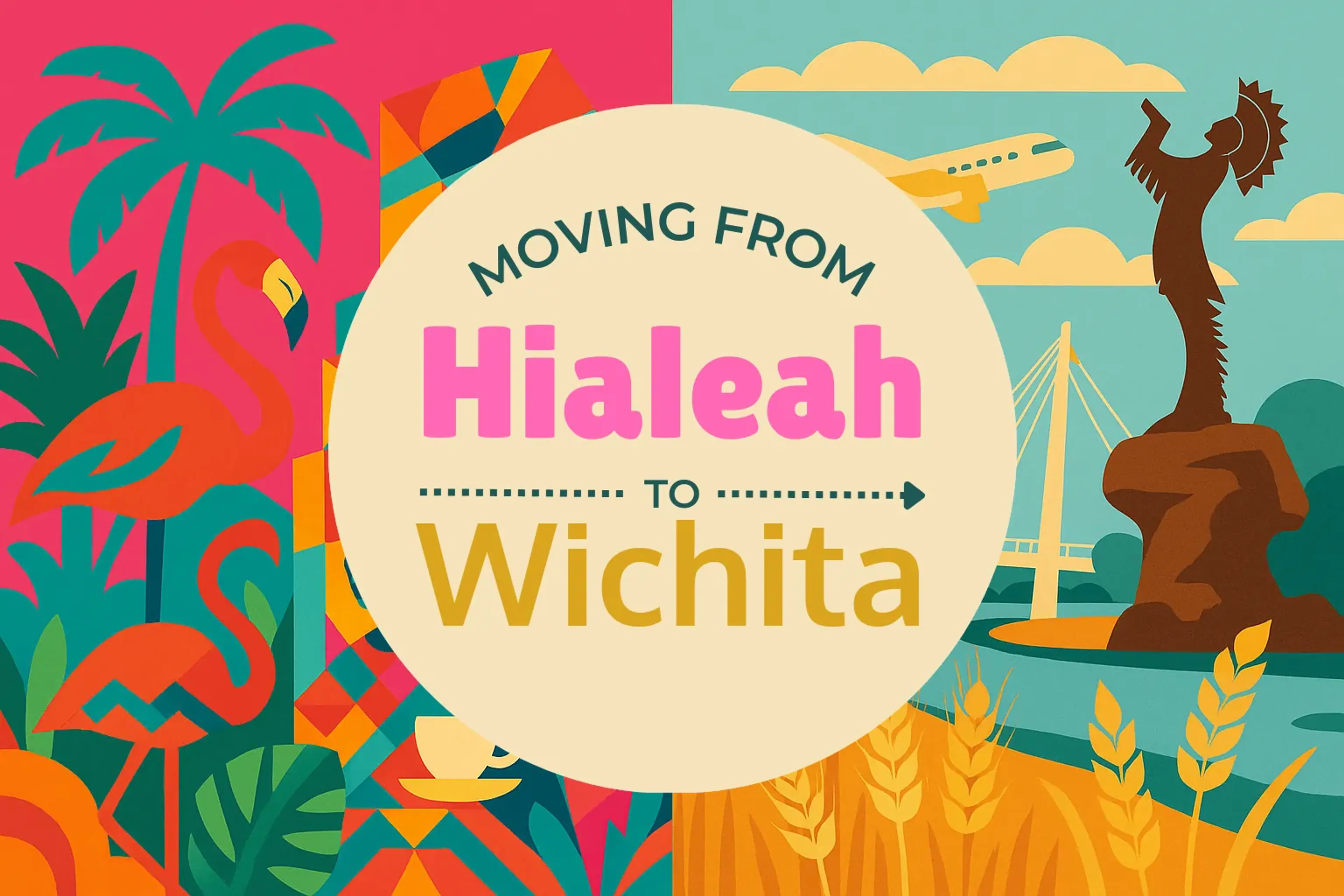 Side-by-side comparison of Hialeah to Wichita moving companies